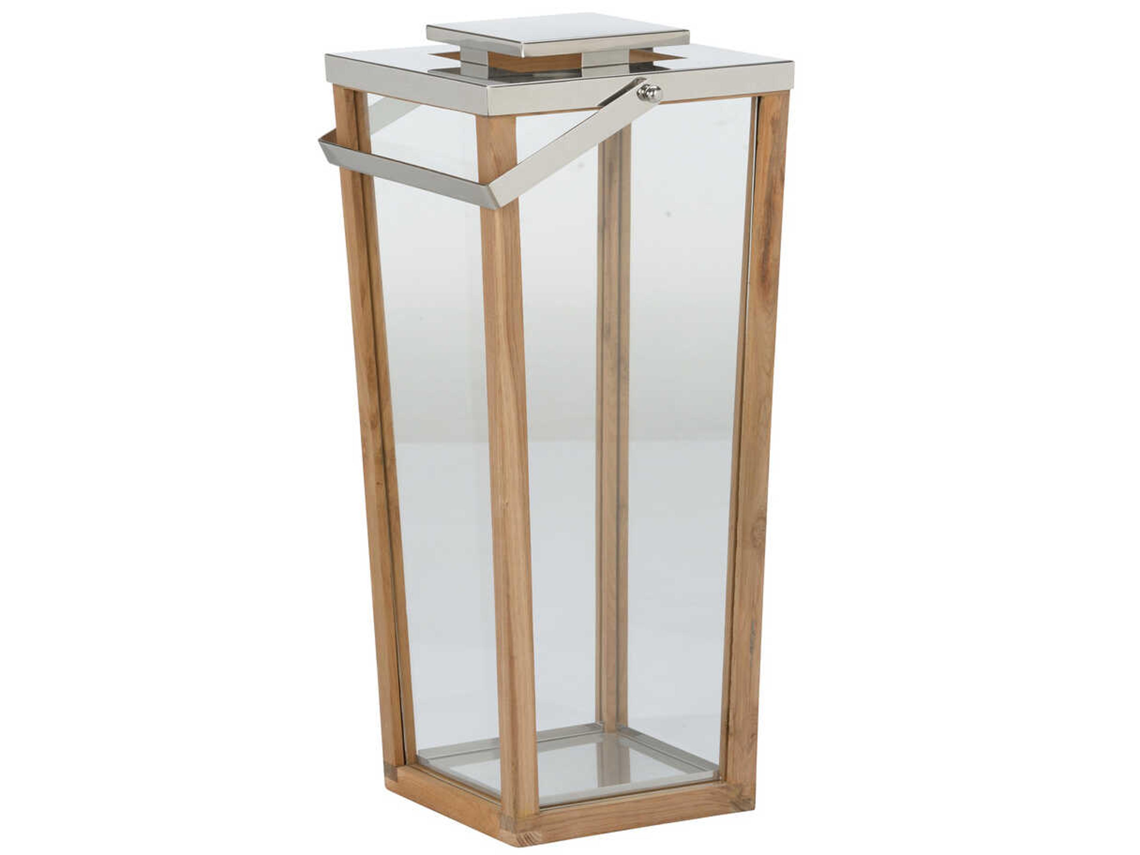 Lanai Teak and Glass Hurricane