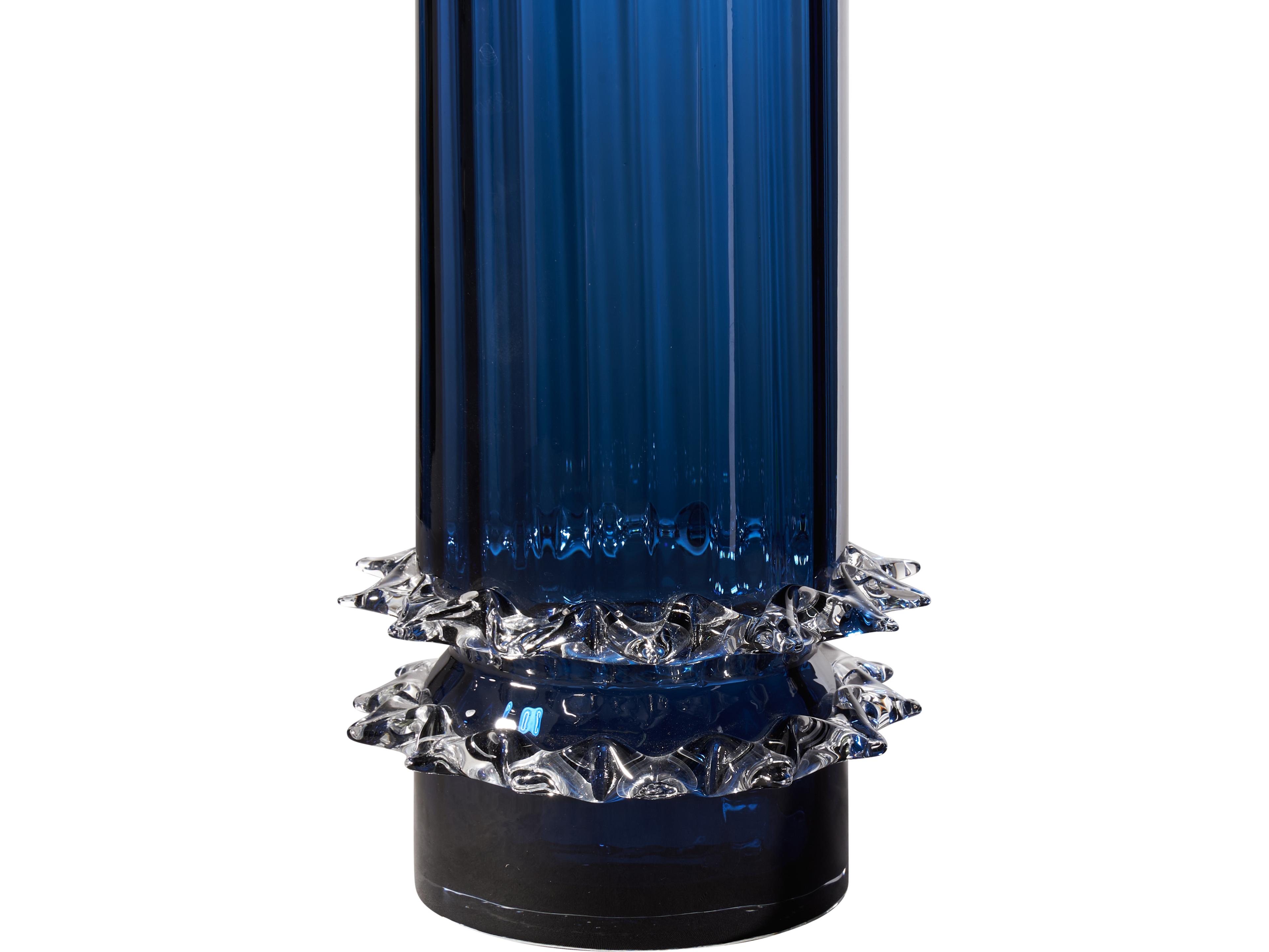 Wildwood Blue Avio Blown Vase