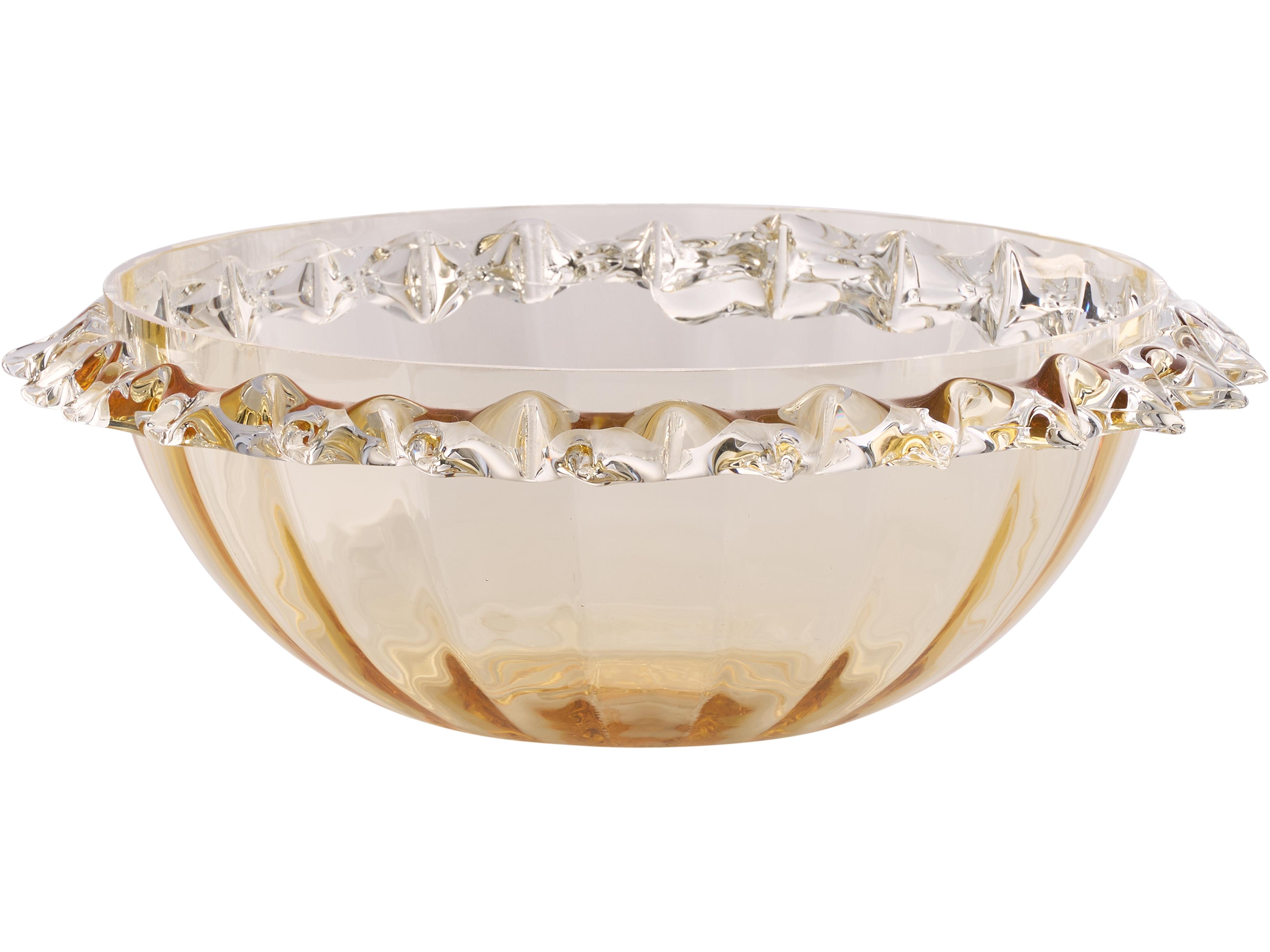 Amber Blown Decorative Plate