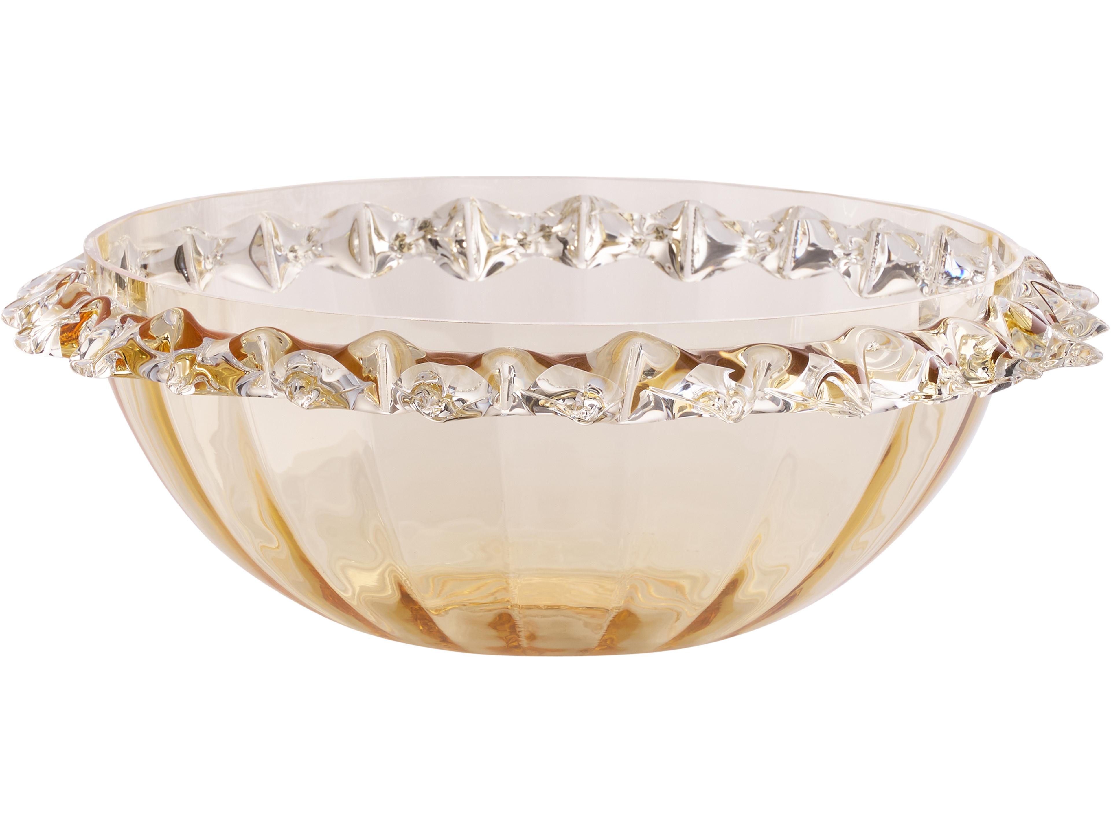 Wildwood Amber Blown Decorative Plate