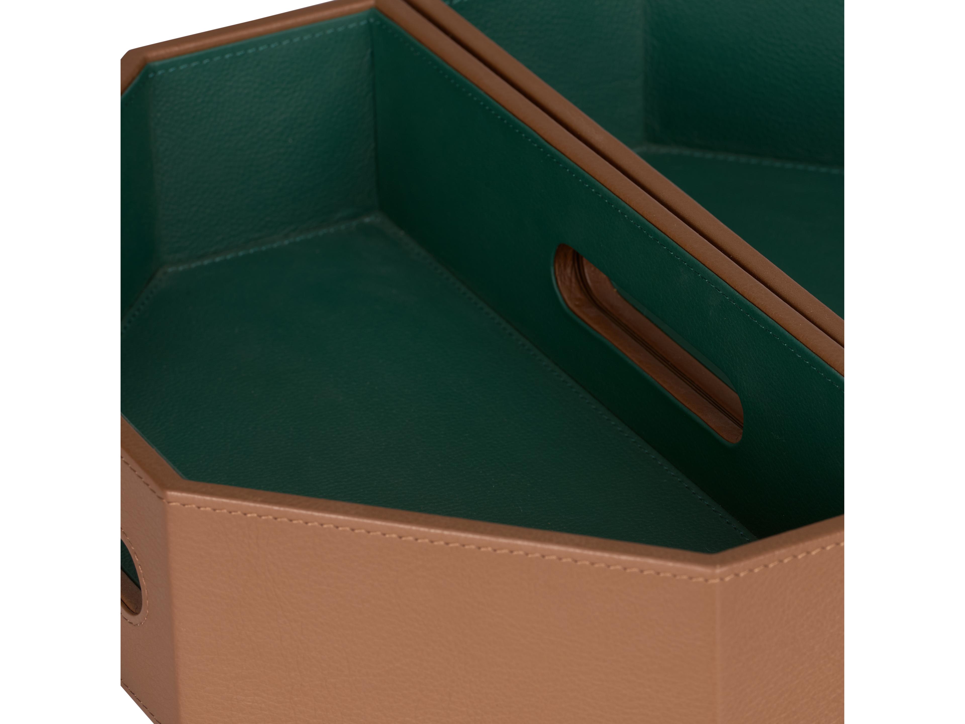 Wildwood Brown Green Serving Tray