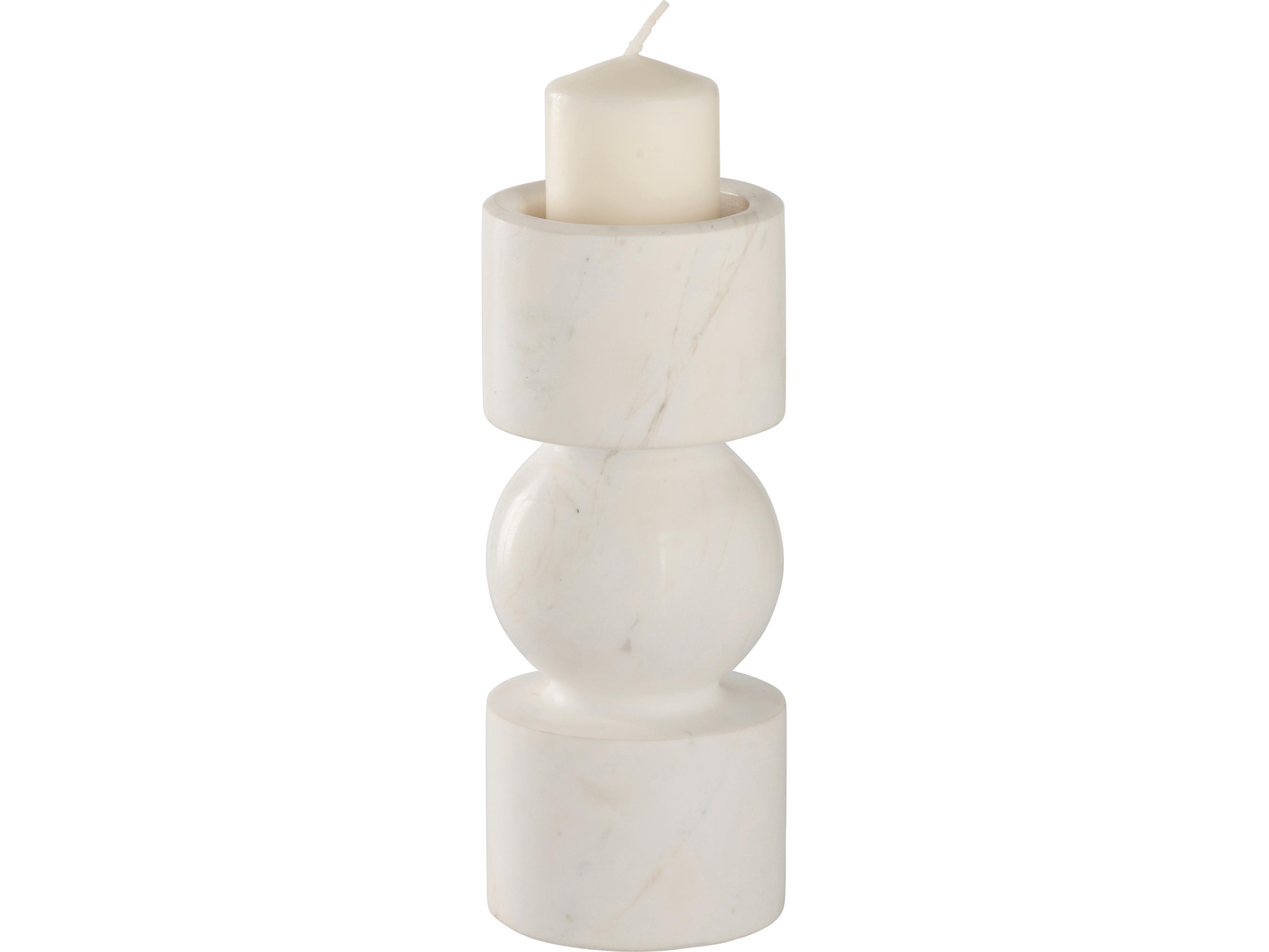 Wildwood Natural White Amber Candle Holder