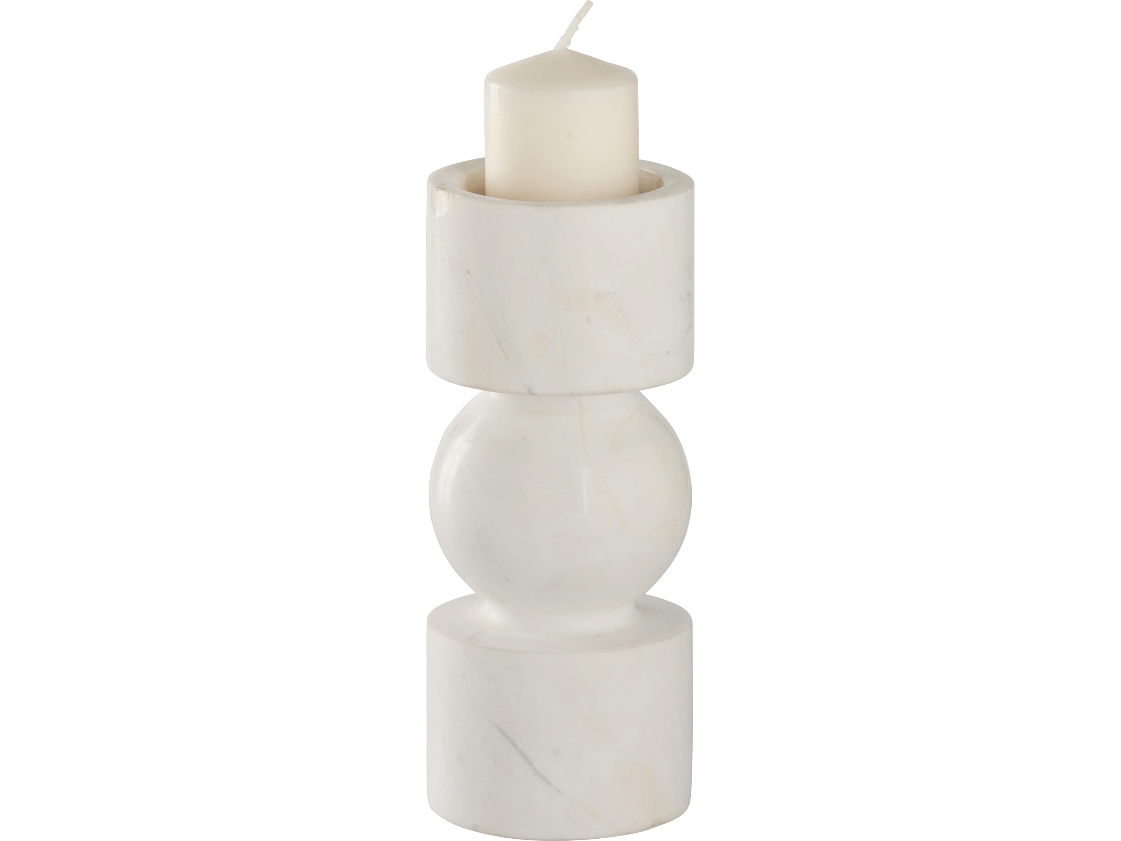 Wildwood Natural White Amber Candle Holder