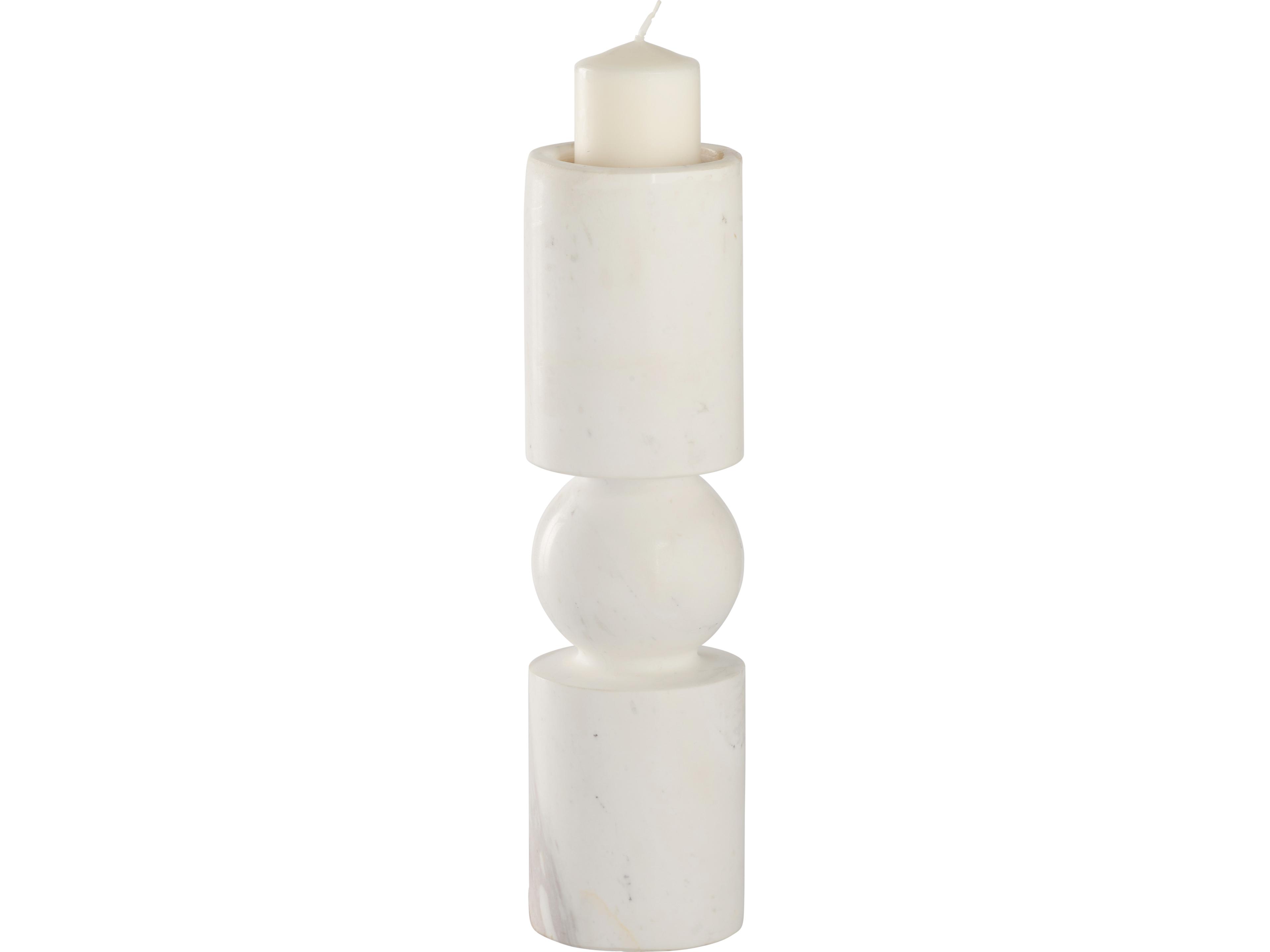 Wildwood Natural White Amber Candle Holder