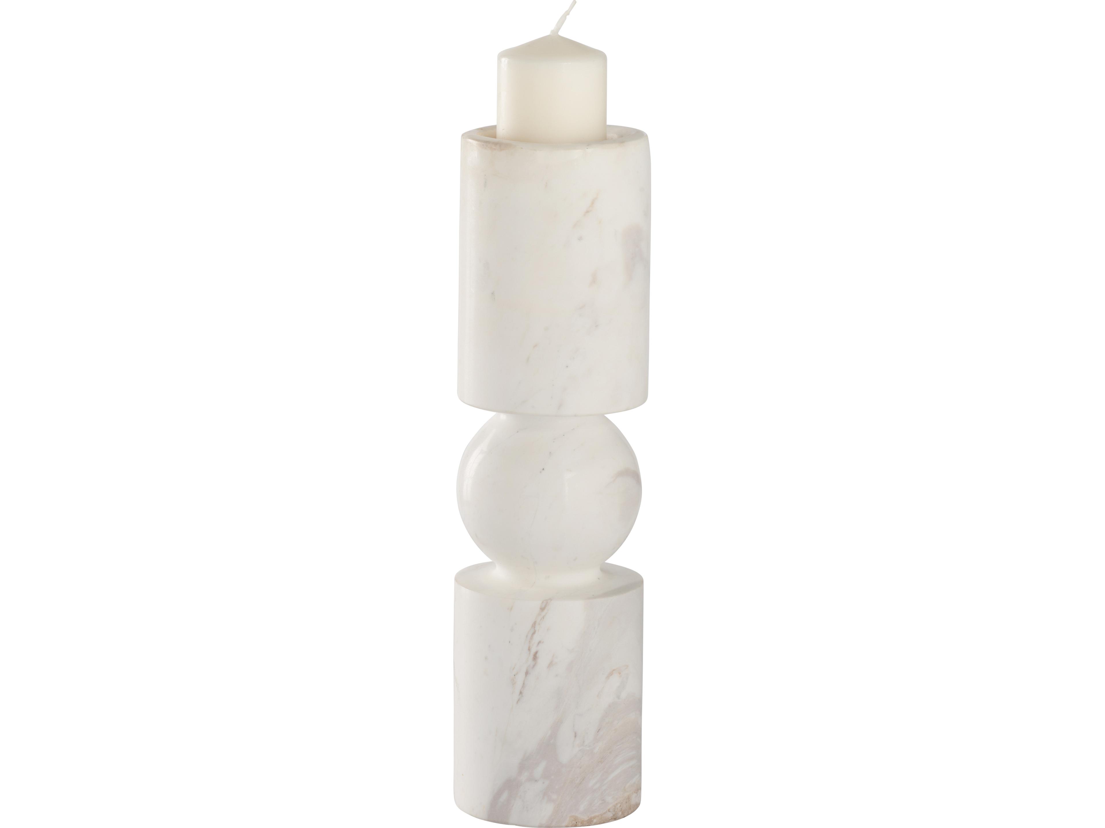 Wildwood Natural White Amber Candle Holder