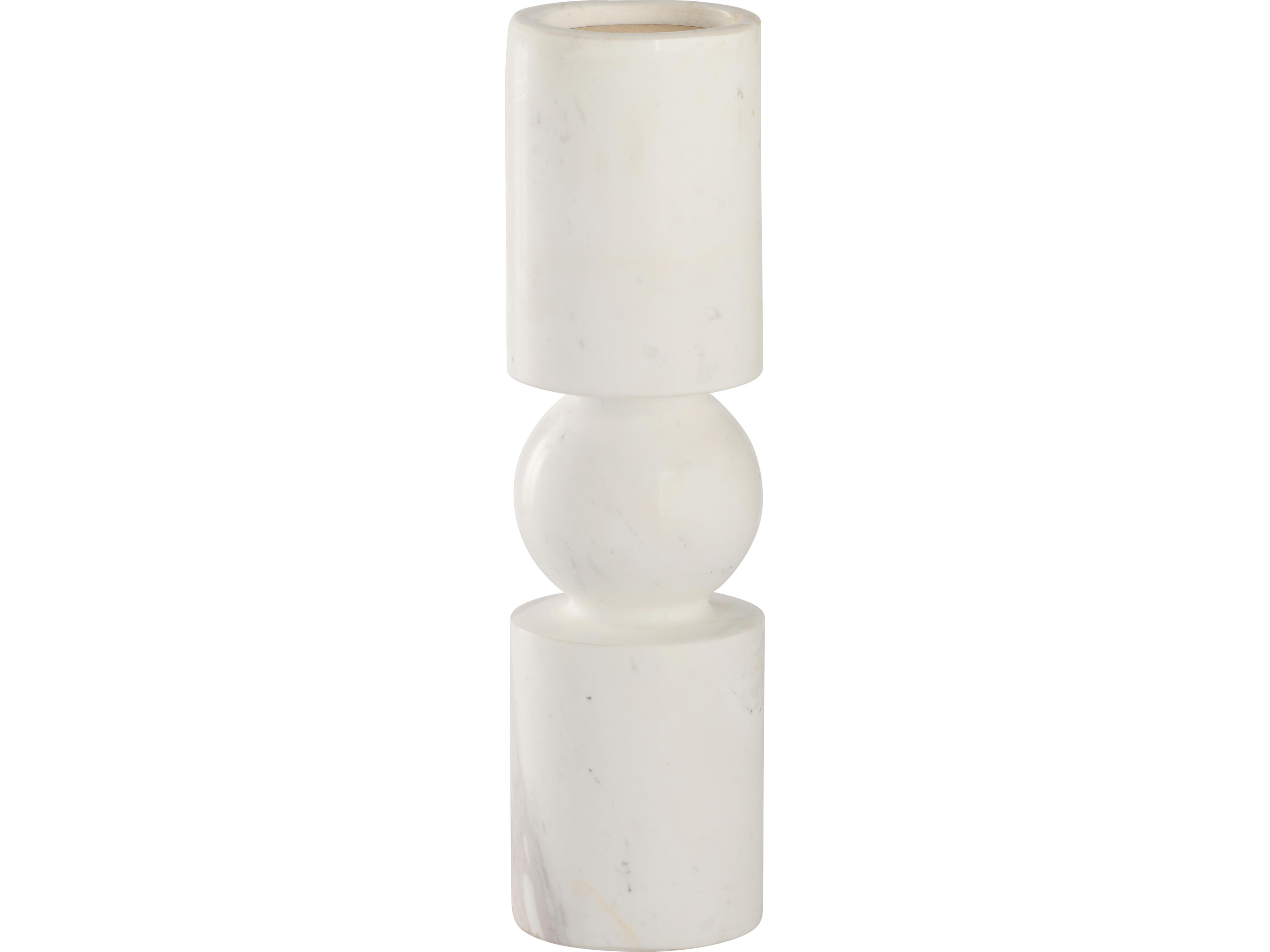 Wildwood Natural White Amber Candle Holder