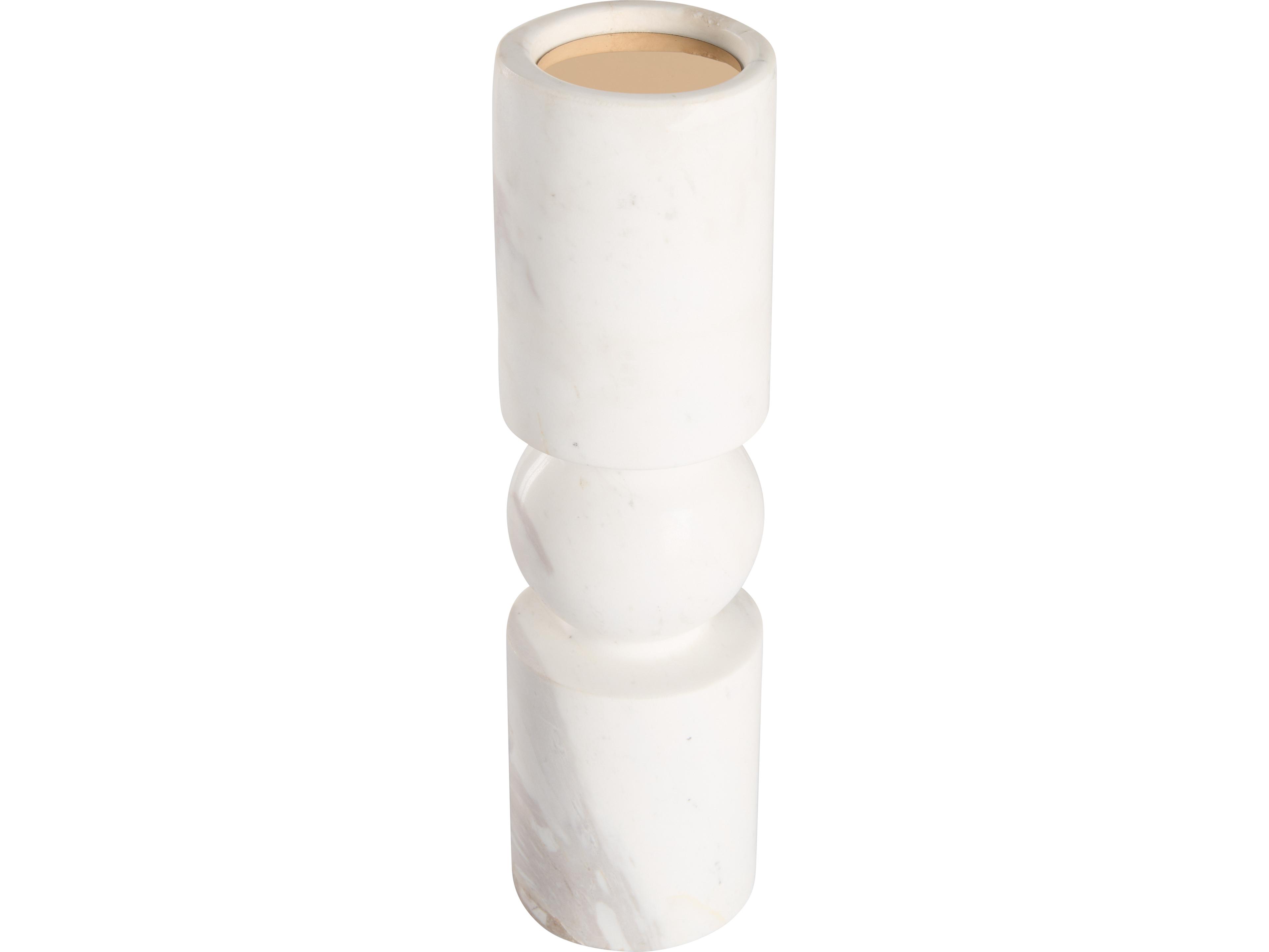 Wildwood Natural White Amber Candle Holder