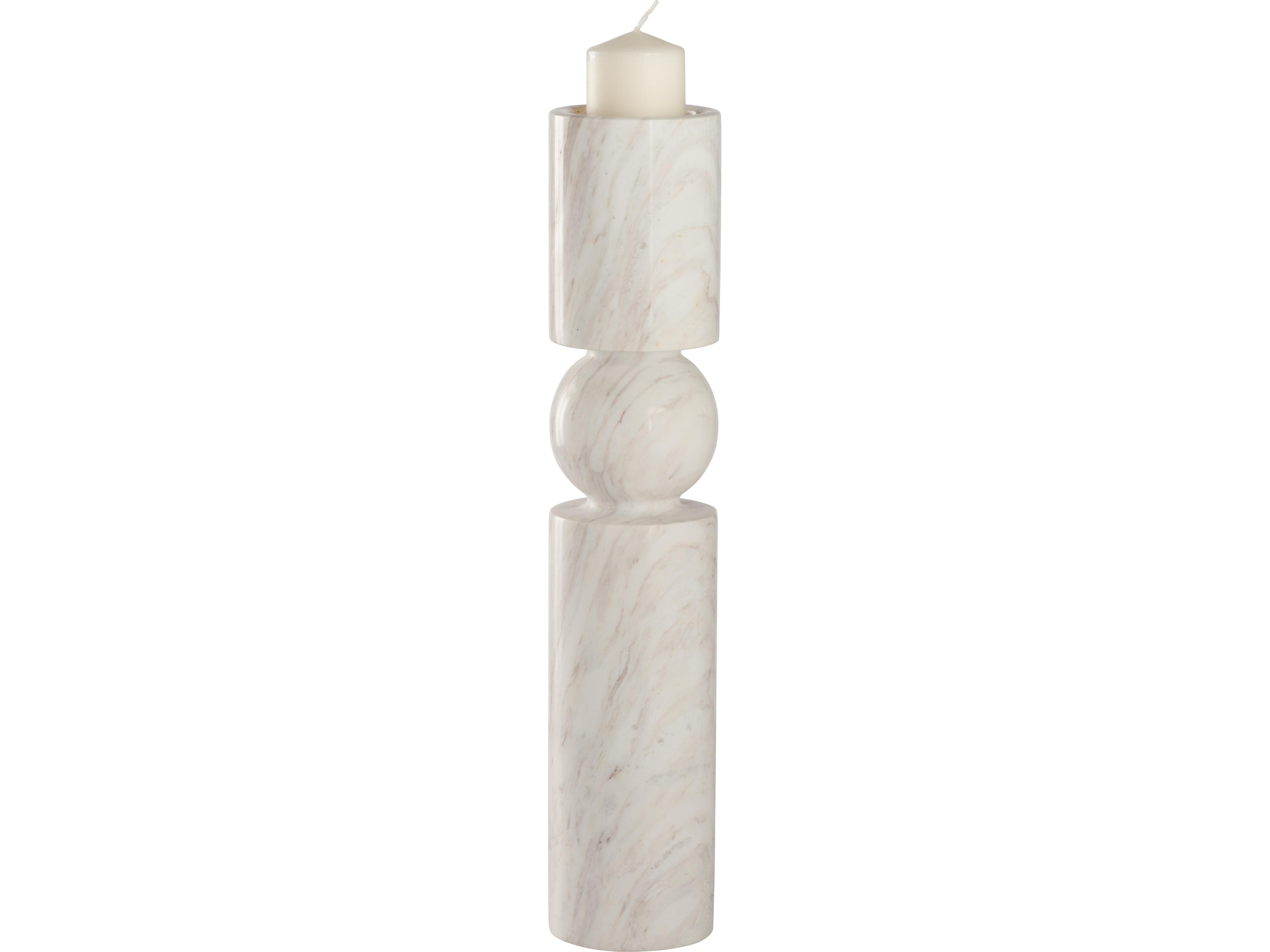 Wildwood Natural White Amber Candle Holder