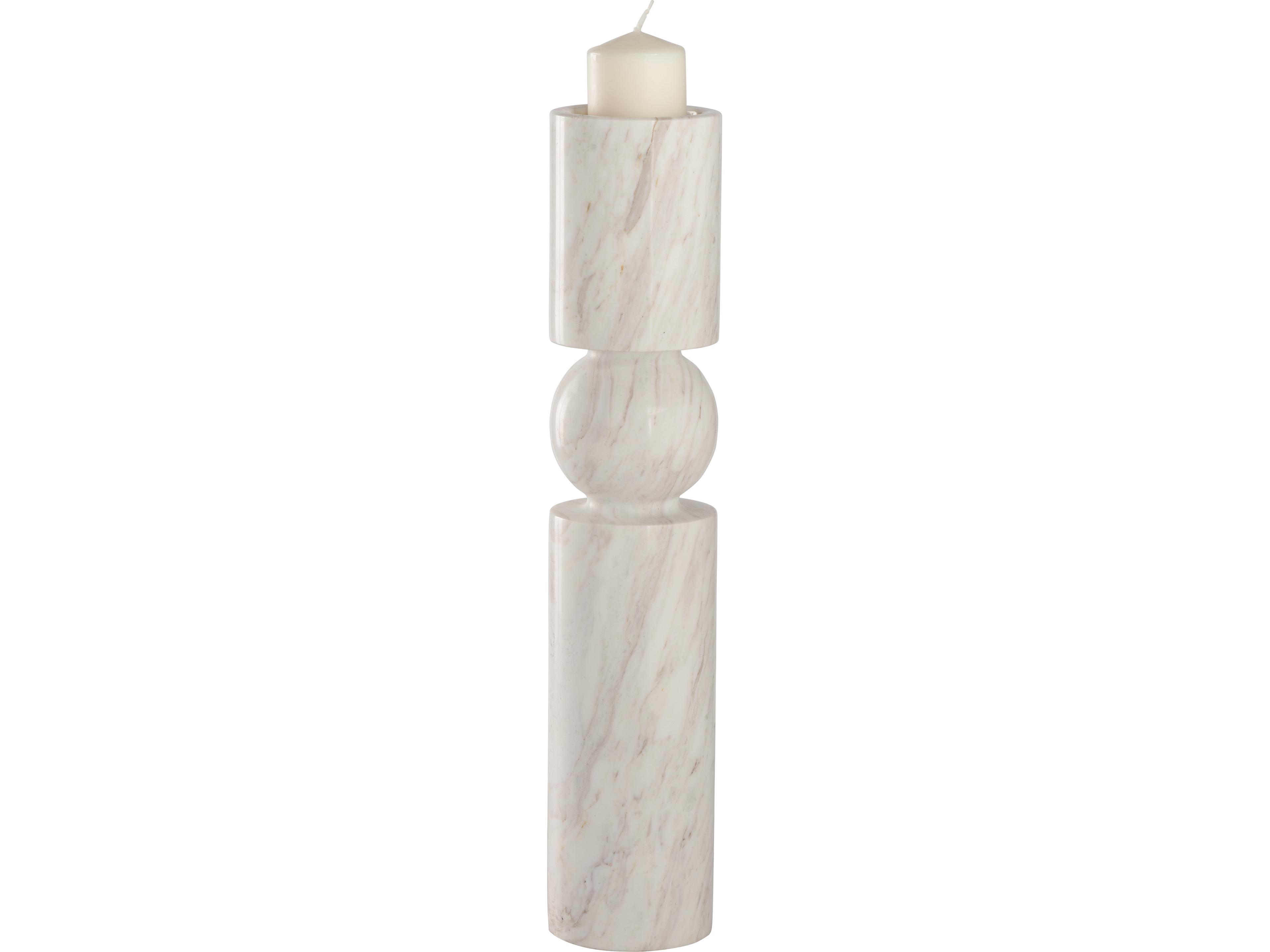 Wildwood Natural White Amber Candle Holder