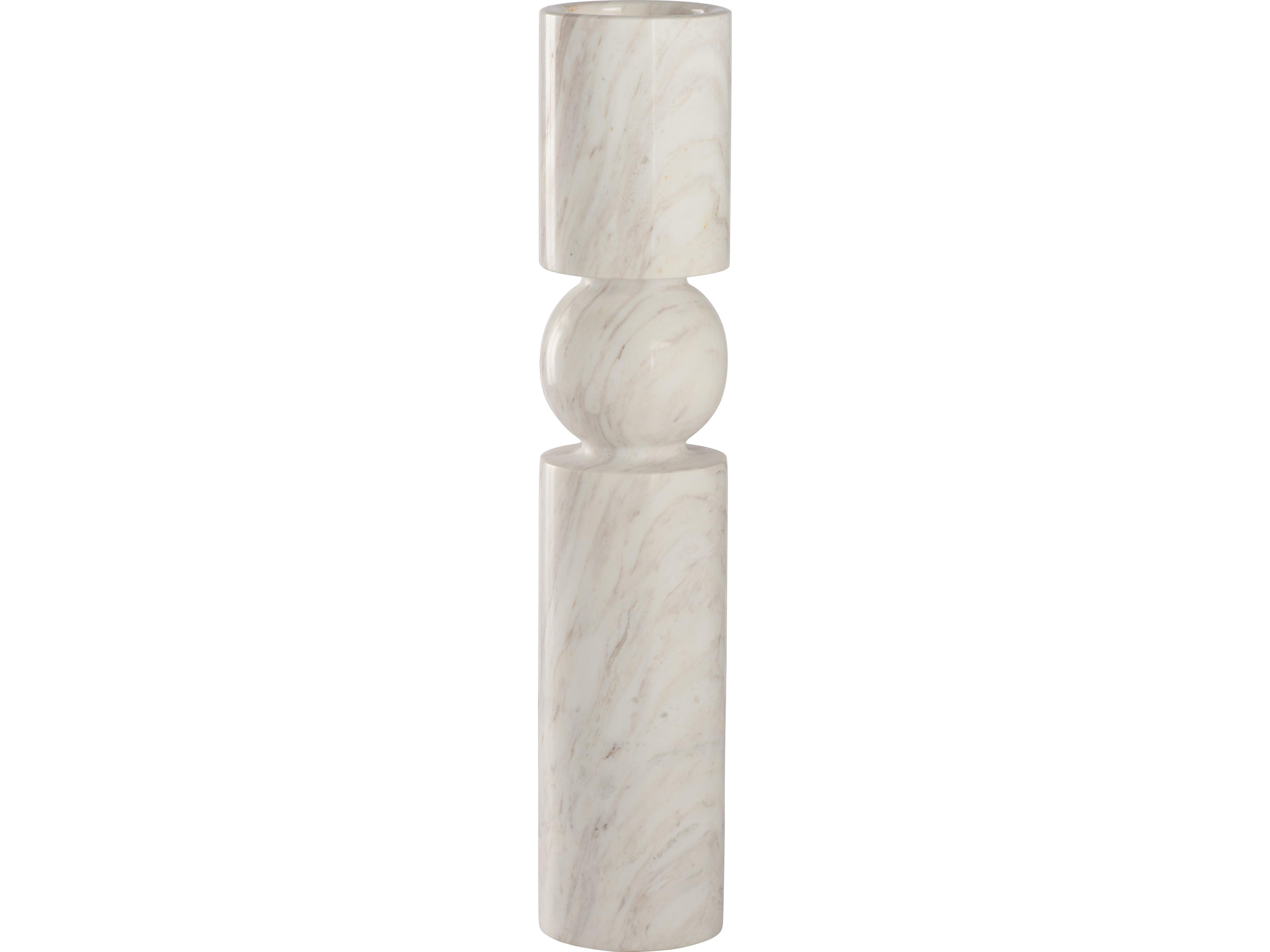 Wildwood Natural White Amber Candle Holder