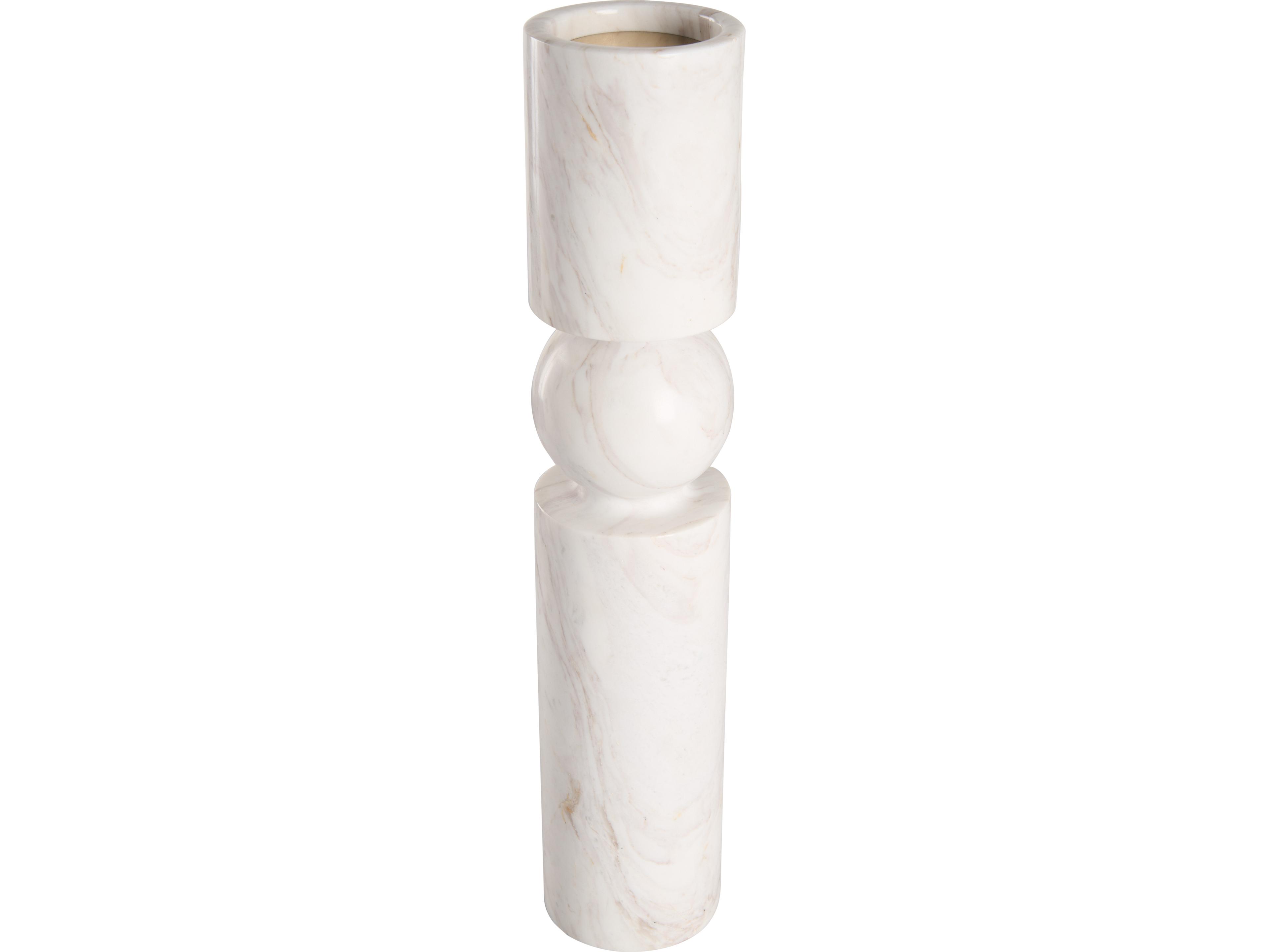 Wildwood Natural White Amber Candle Holder