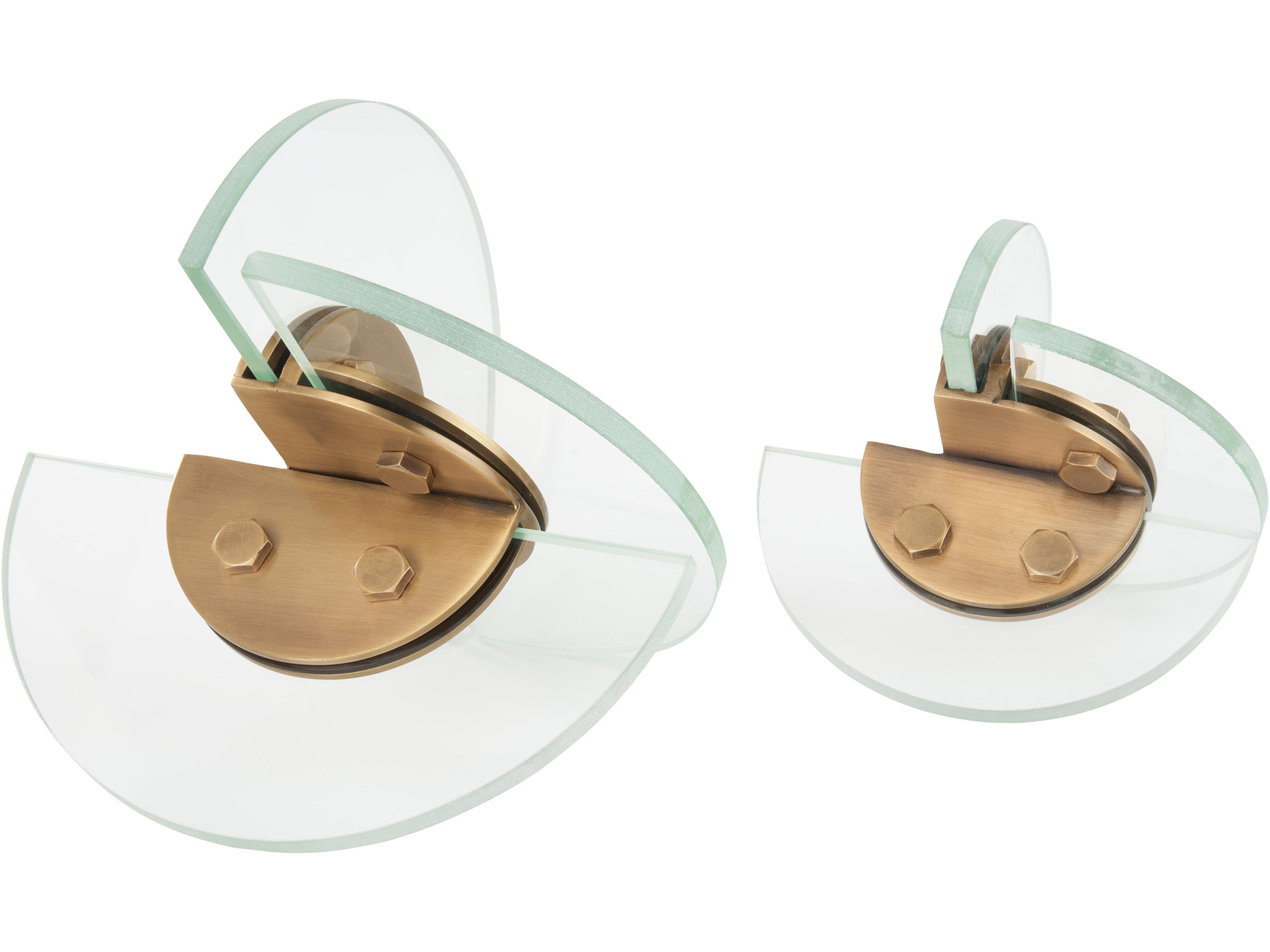 Wildwood Clear Antique Brass Sculpture