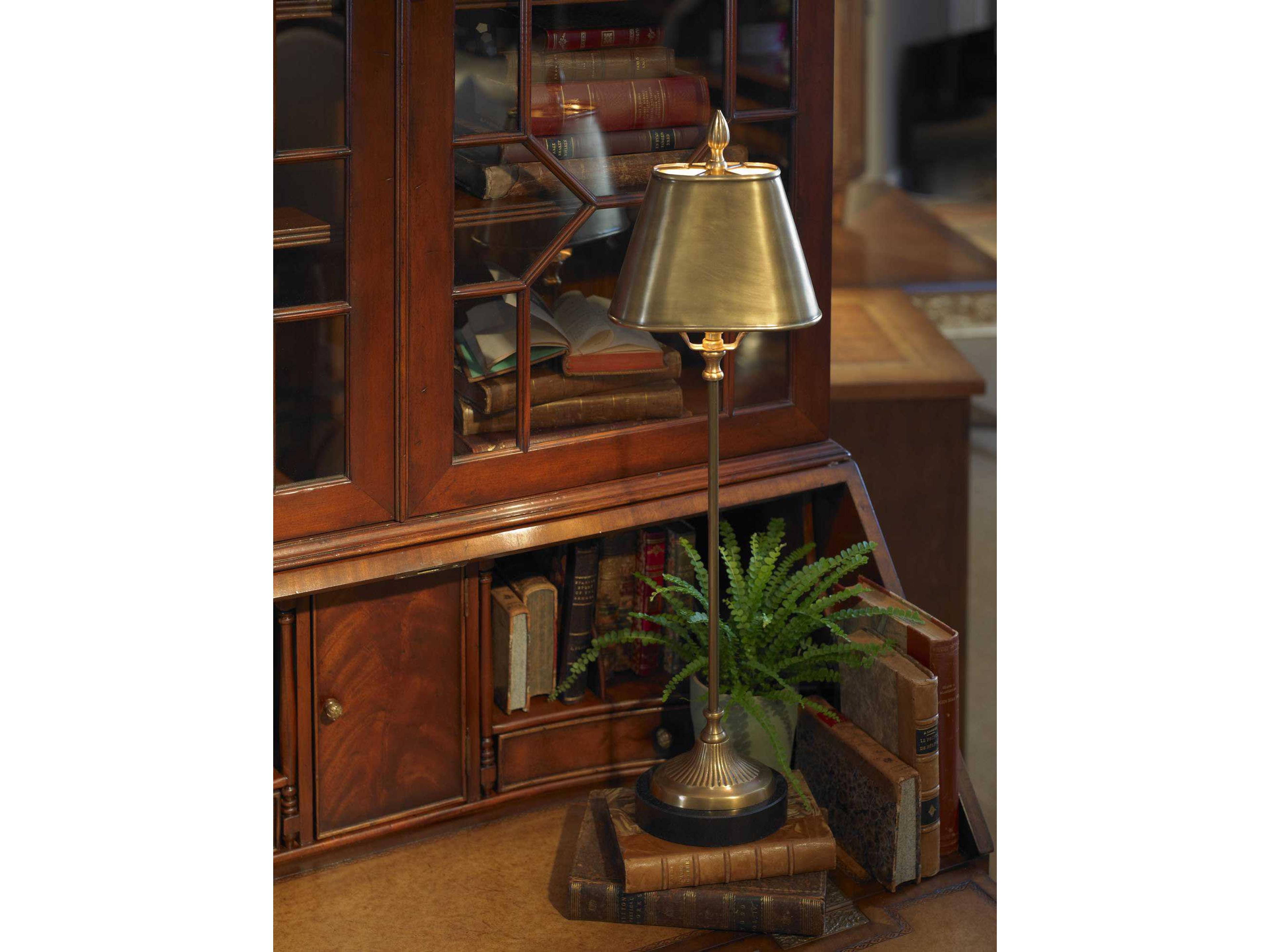 Wildwood Delicate Console Antique Patina Brass Buffet Lamp