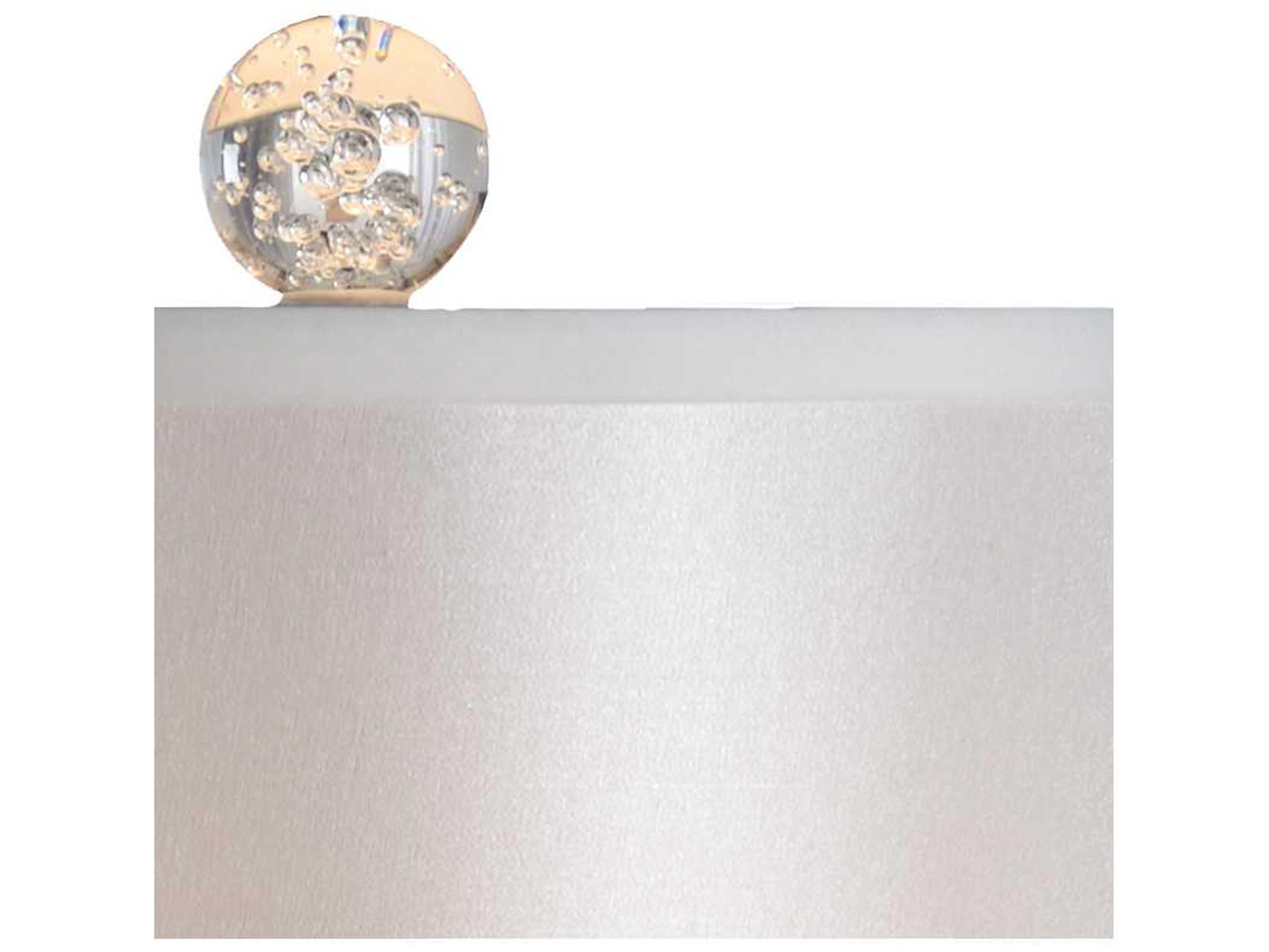 Wildwood Iceland Clear Silver Iridescent White Silkette Nickel Buffet Lamp