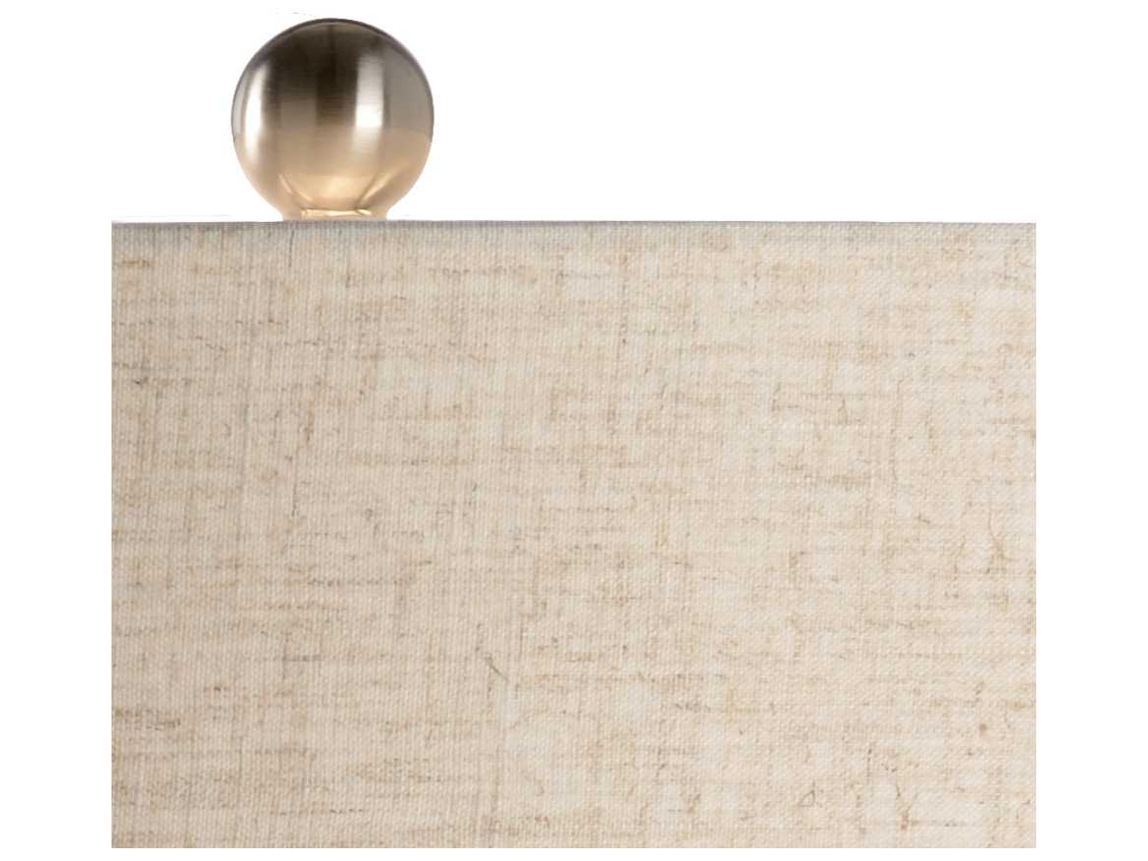 Wildwood Marina Ice White Natural Linen Table Lamp