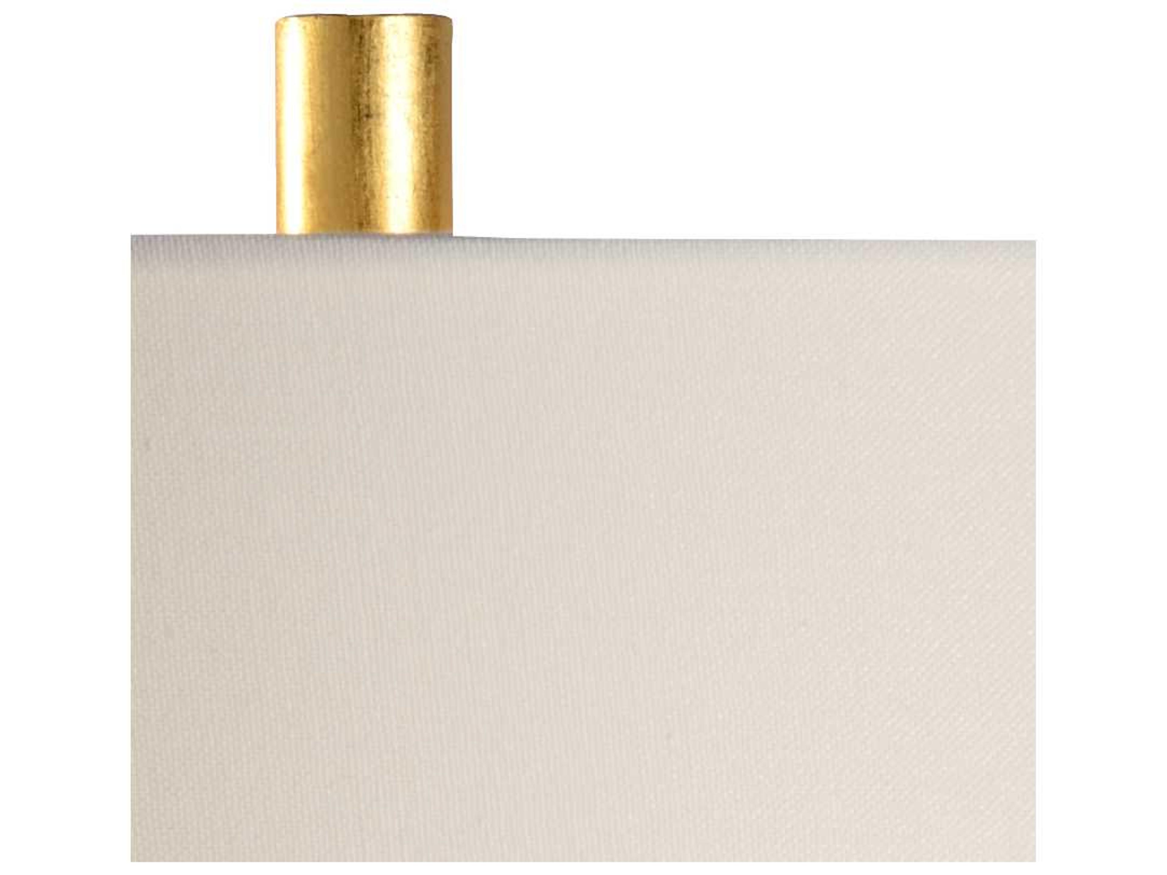 Wildwood Mythos Slate Gray Off White Linen Gold Buffet Lamp