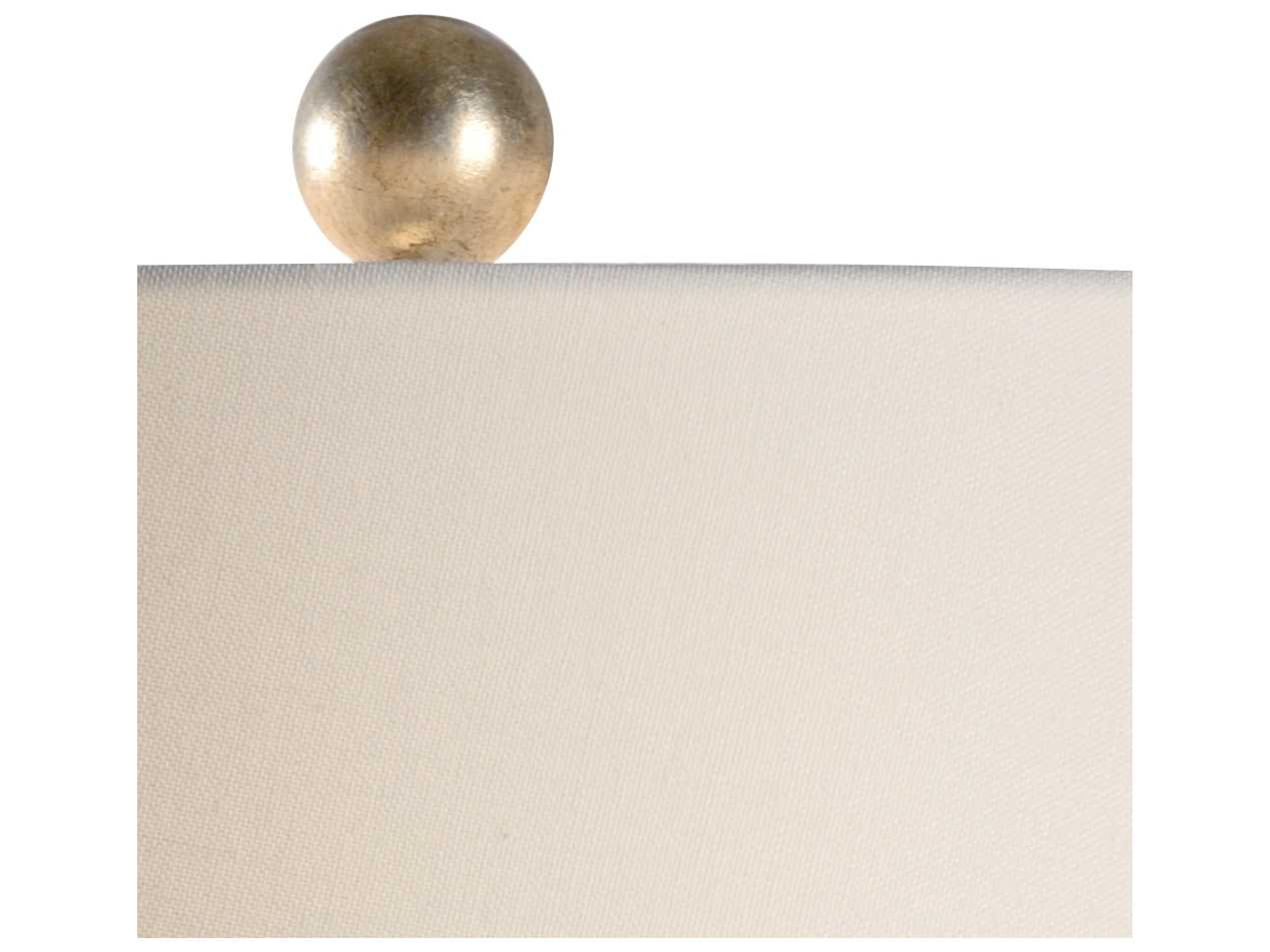 Wildwood Dharma Sky Blue Off White Linen Buffet Lamp