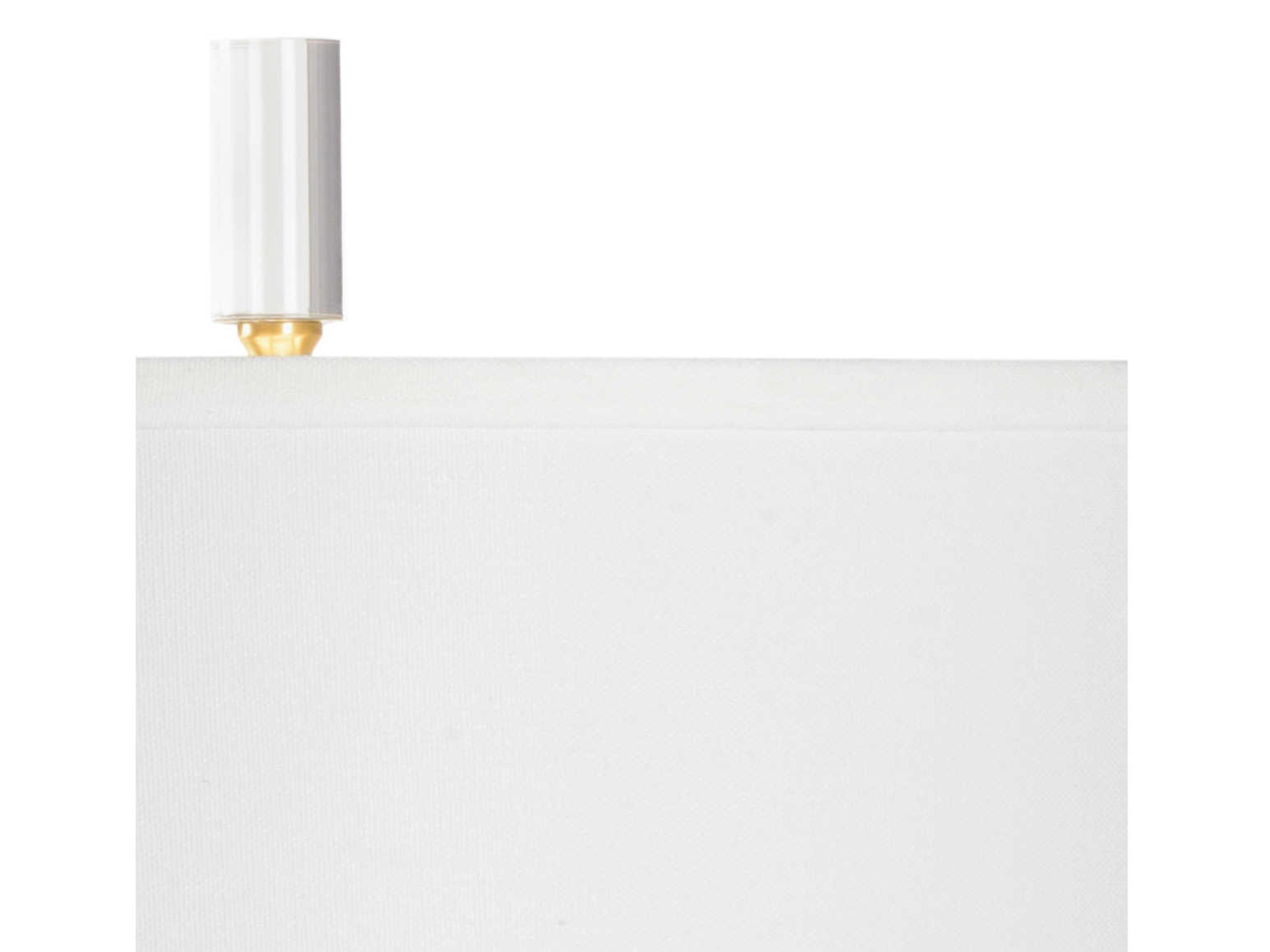 Wildwood Scranton Faux Marble Glaze Off White Linen Buffet Lamp