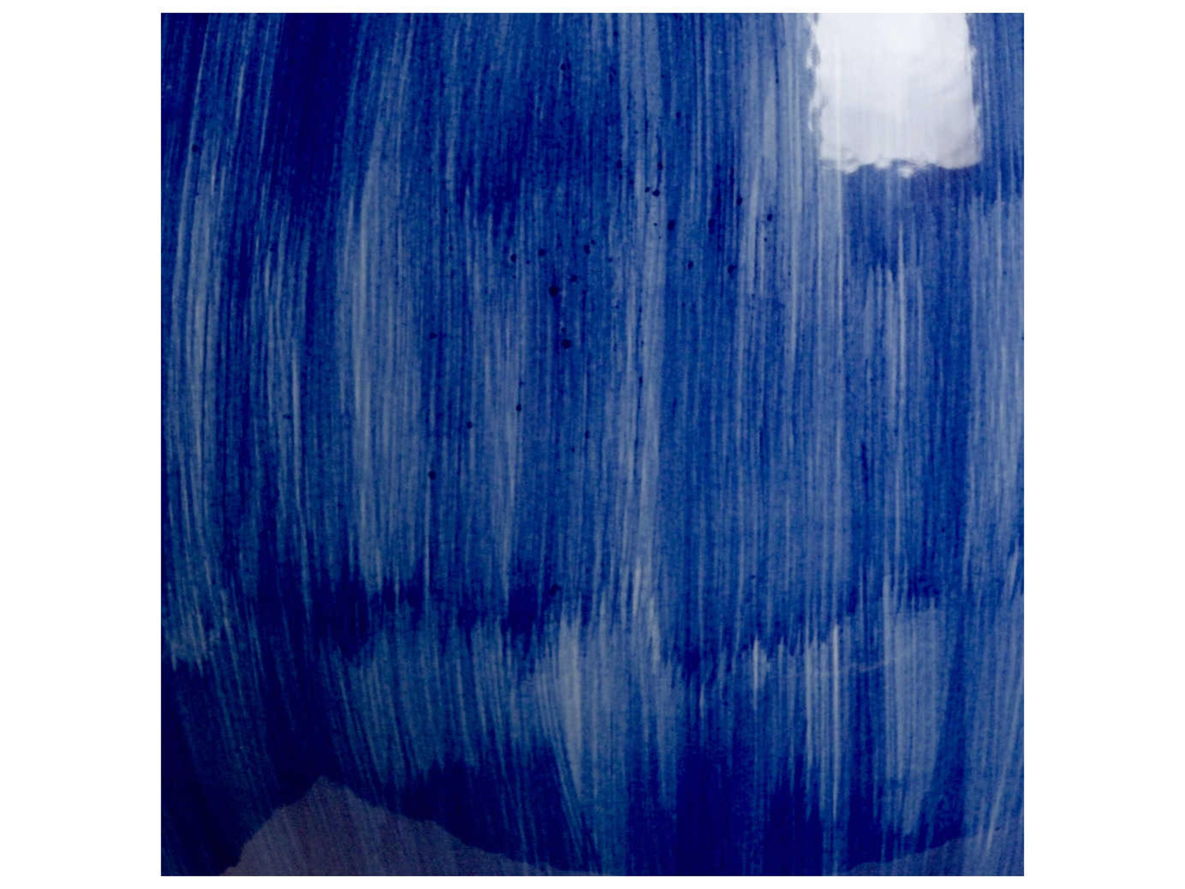 Wildwood Enzo Cobalt Blue Off White Linen Buffet Lamp