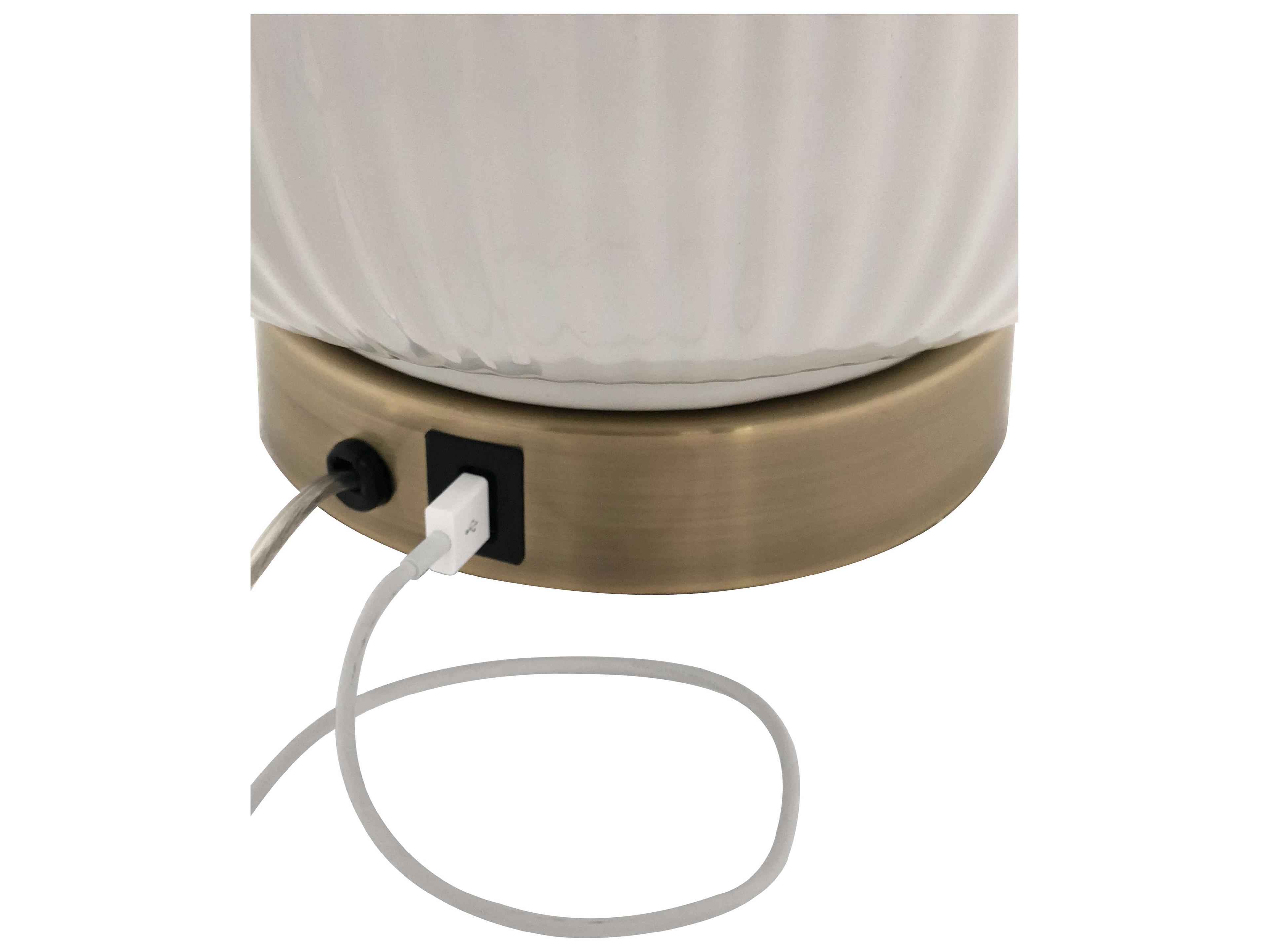 Wildwood Sophia Almond Off White Linen Buffet Lamp