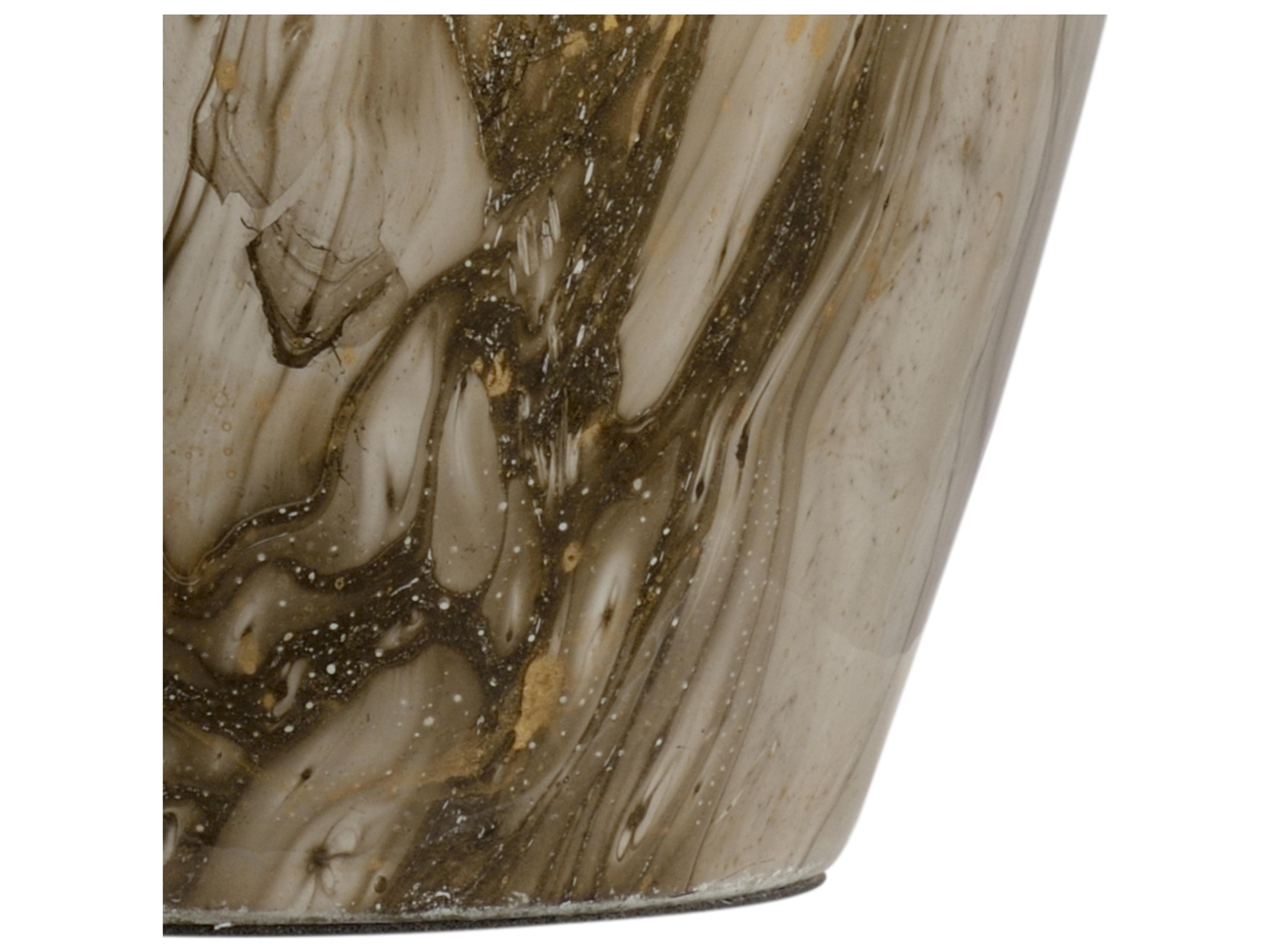 Wildwood Calacatta Gold Brass Off White Linen Brown Buffet Lamp