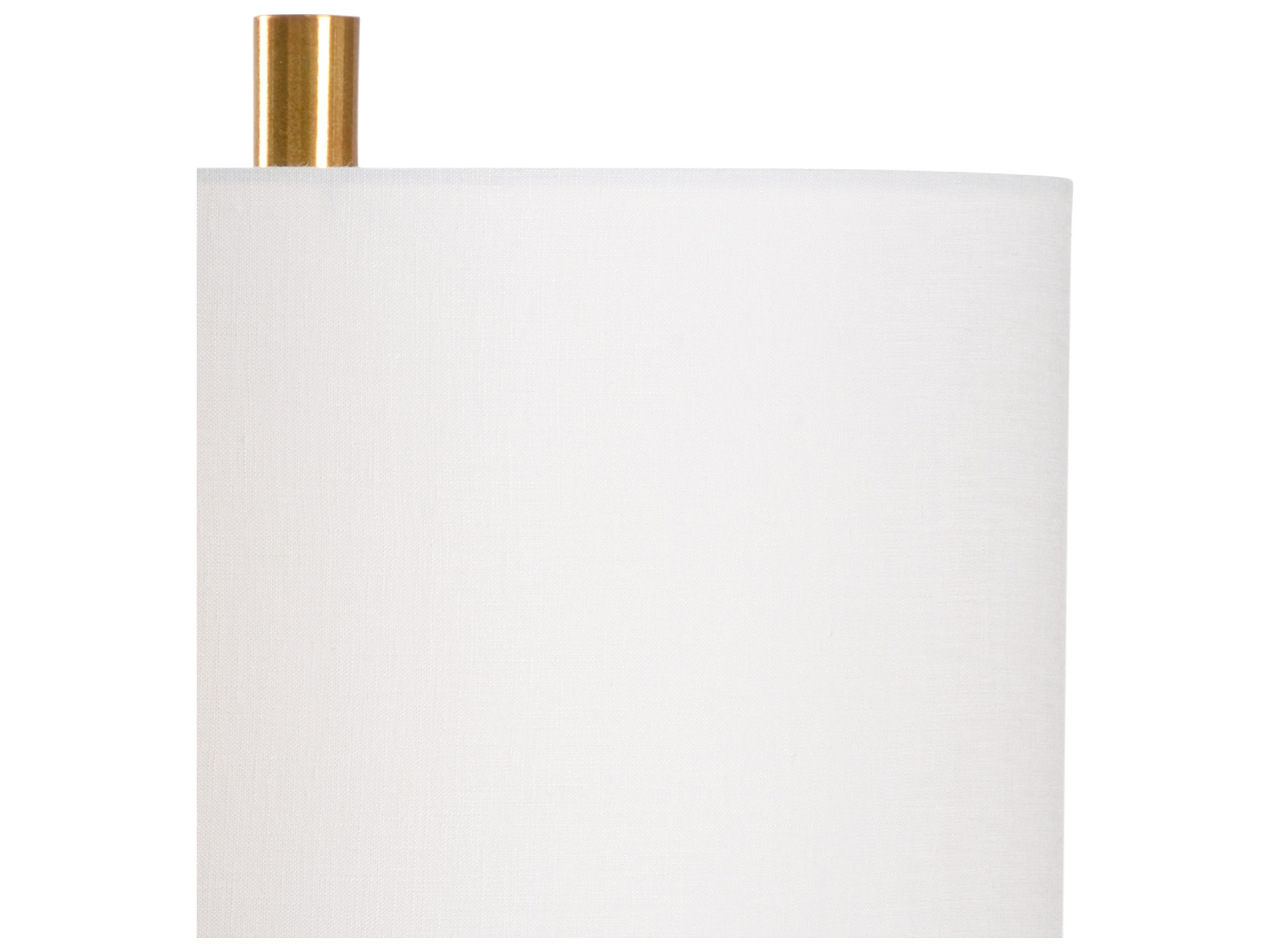 Wildwood Calacatta Gold Brass Off White Linen Brown Buffet Lamp