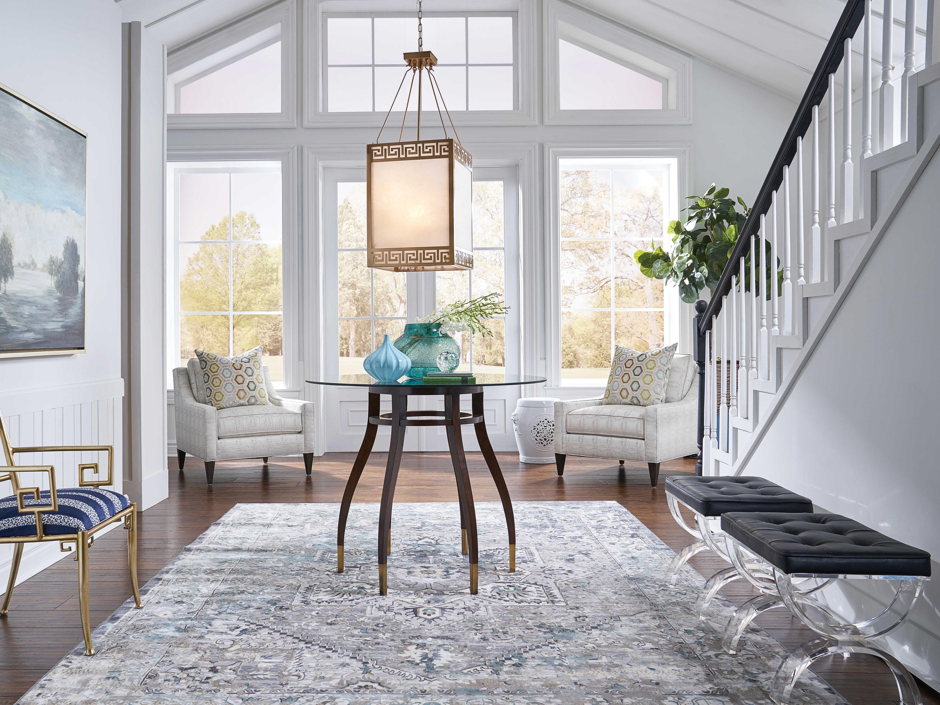 Wildwood Harlow Black Leather Accent Bench