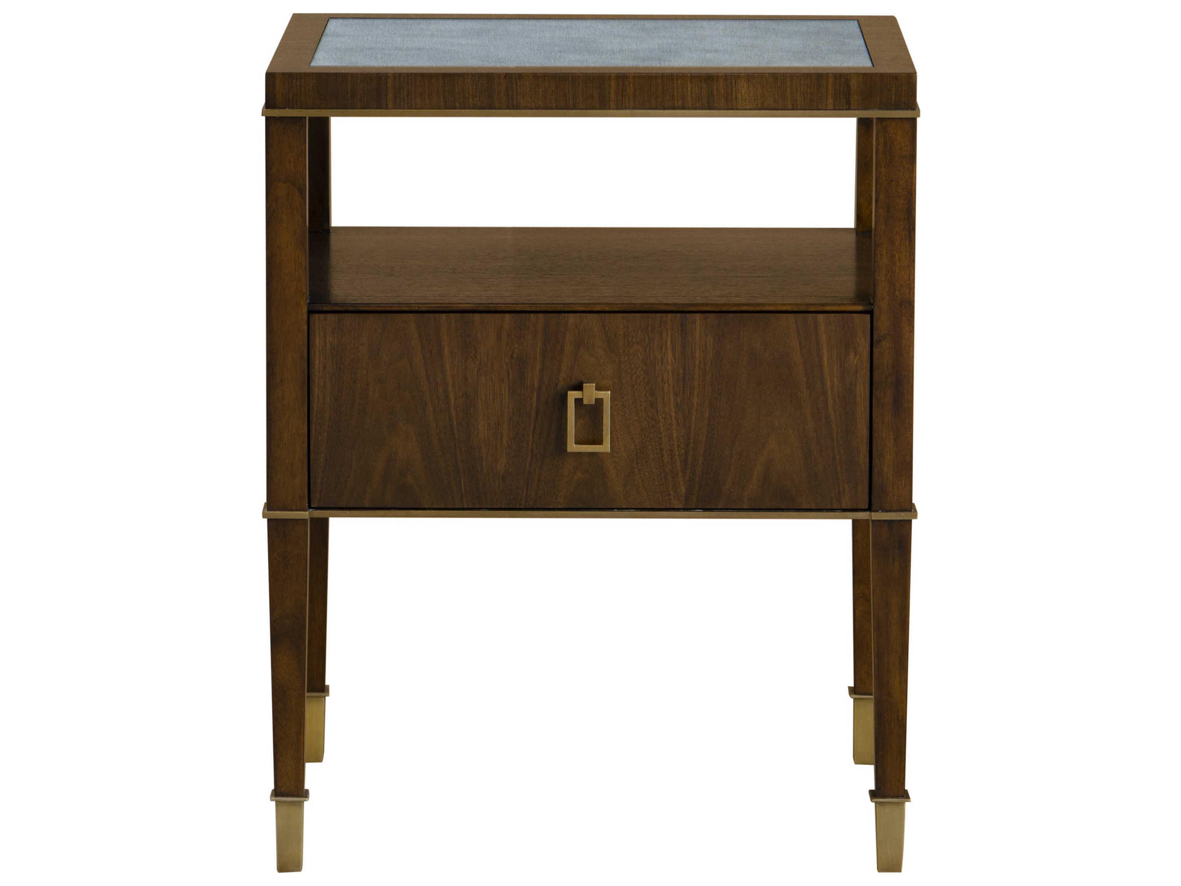 Wildwood Brady 1-Drawer Brown Acacia Wood Nightstand