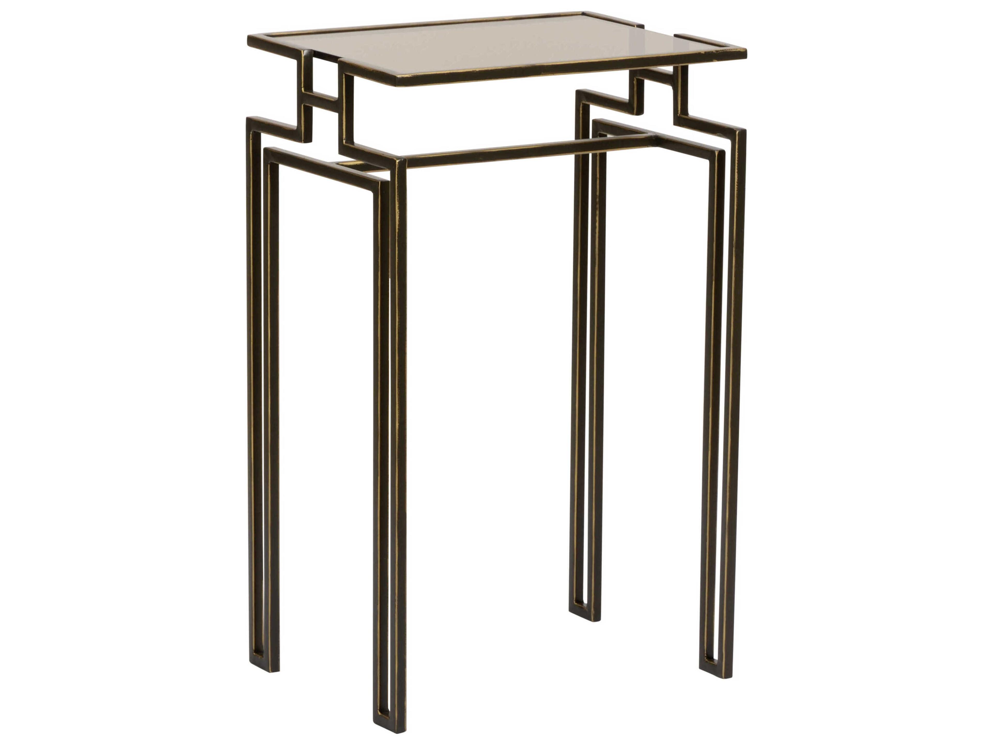 Wildwood Chelsea- Rectangular Glass Bronze Smoky End Table