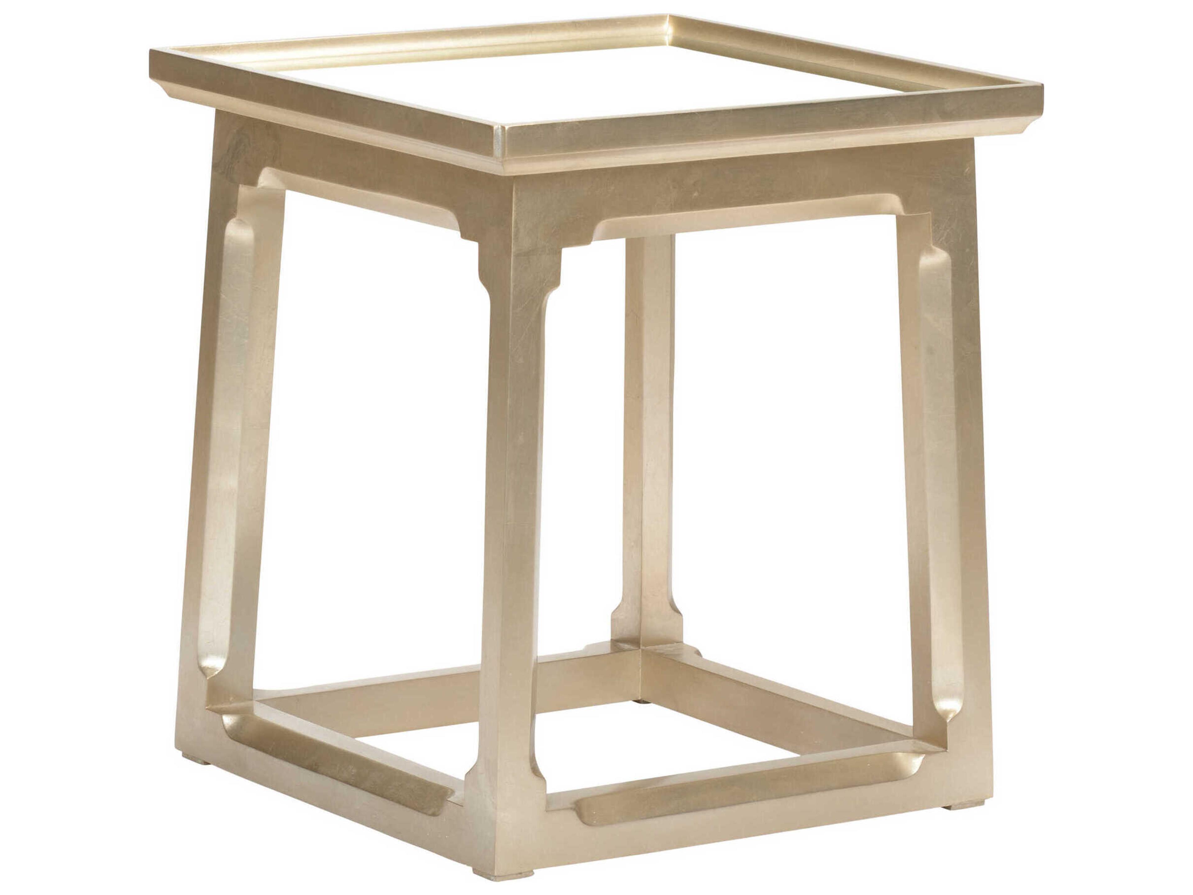 Wildwood Vinh Square Mirror Silver Leaf End Table