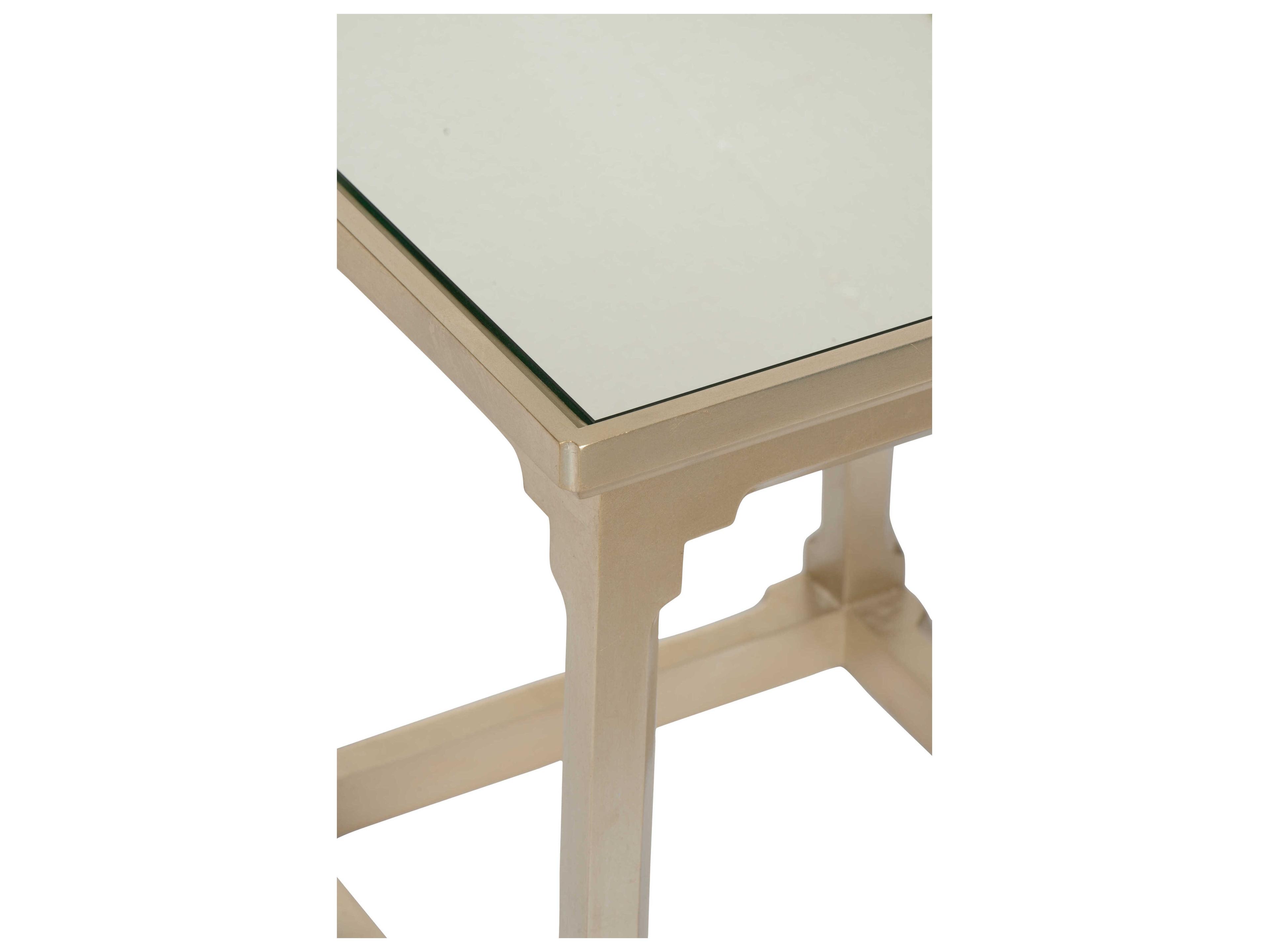 Wildwood Vinh Square Mirror Silver Leaf End Table