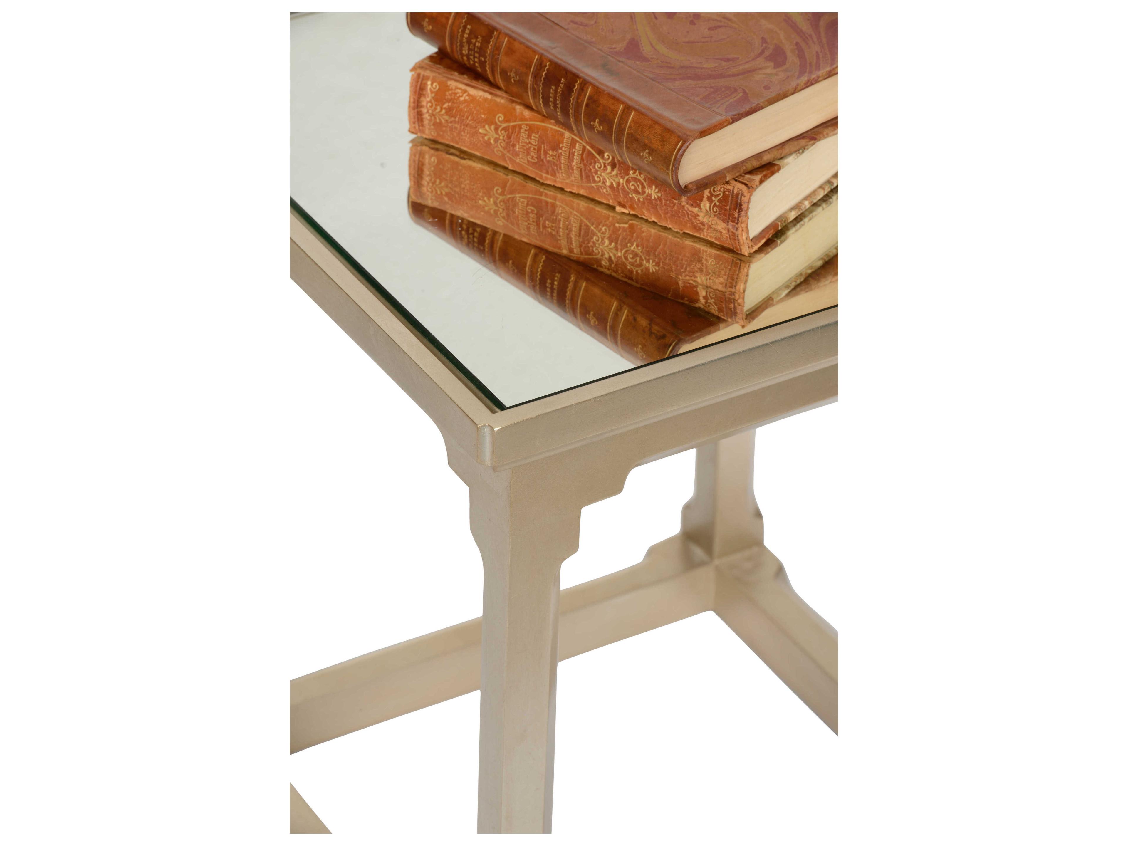 Wildwood Vinh Square Mirror Silver Leaf End Table