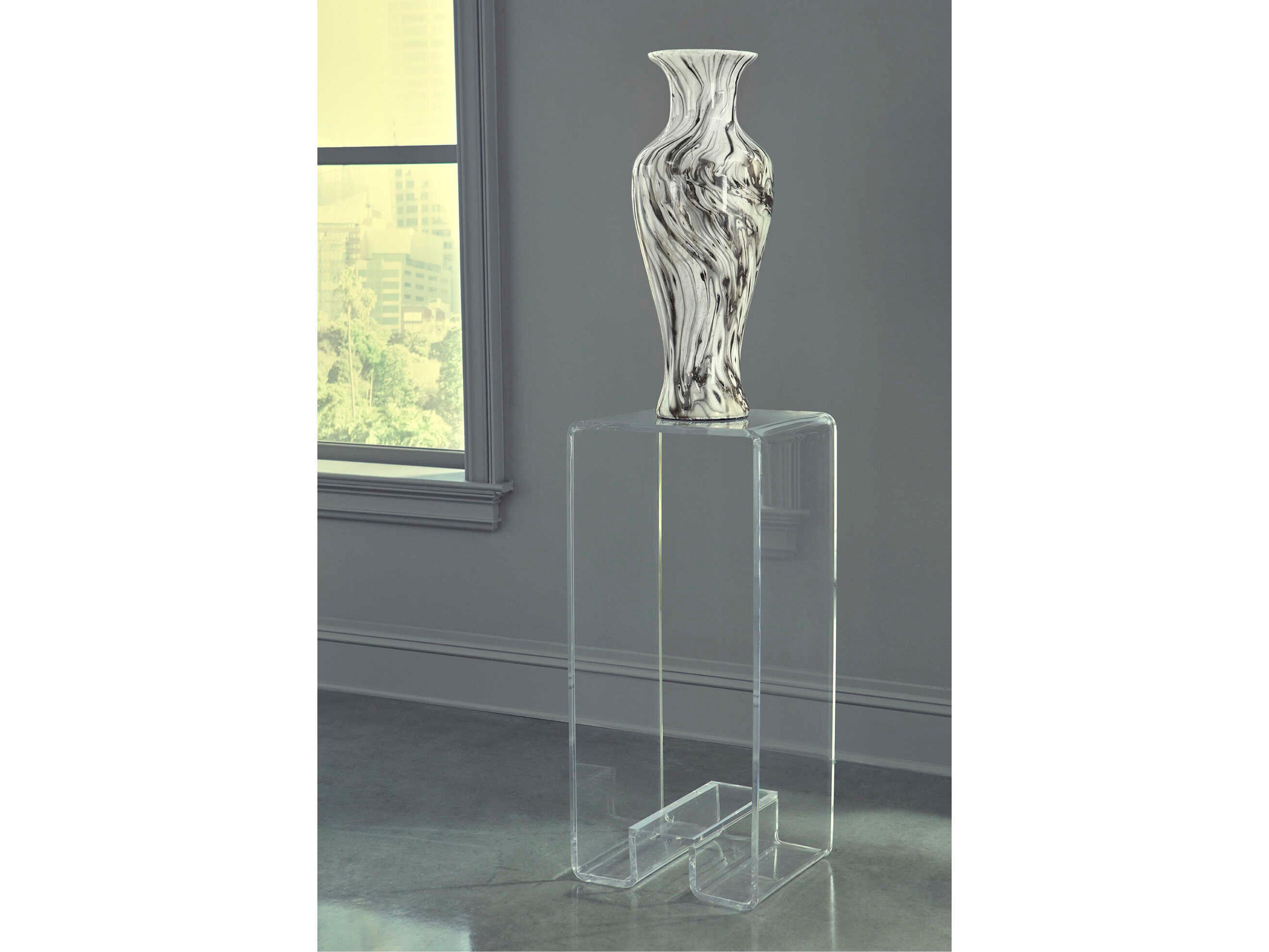 Wildwood Mykonos Rectangular Acrylic Clear End Table