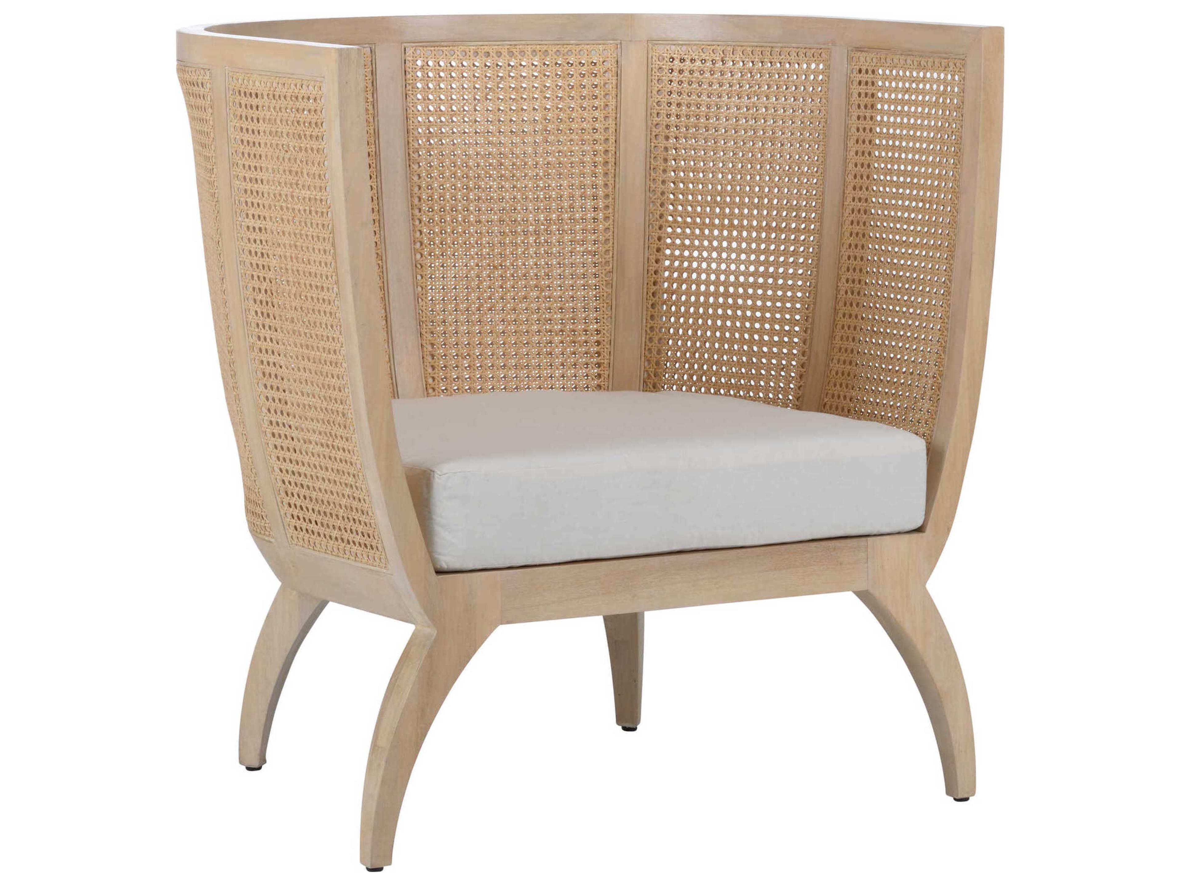 Trudy Beige Fabric Accent Chair