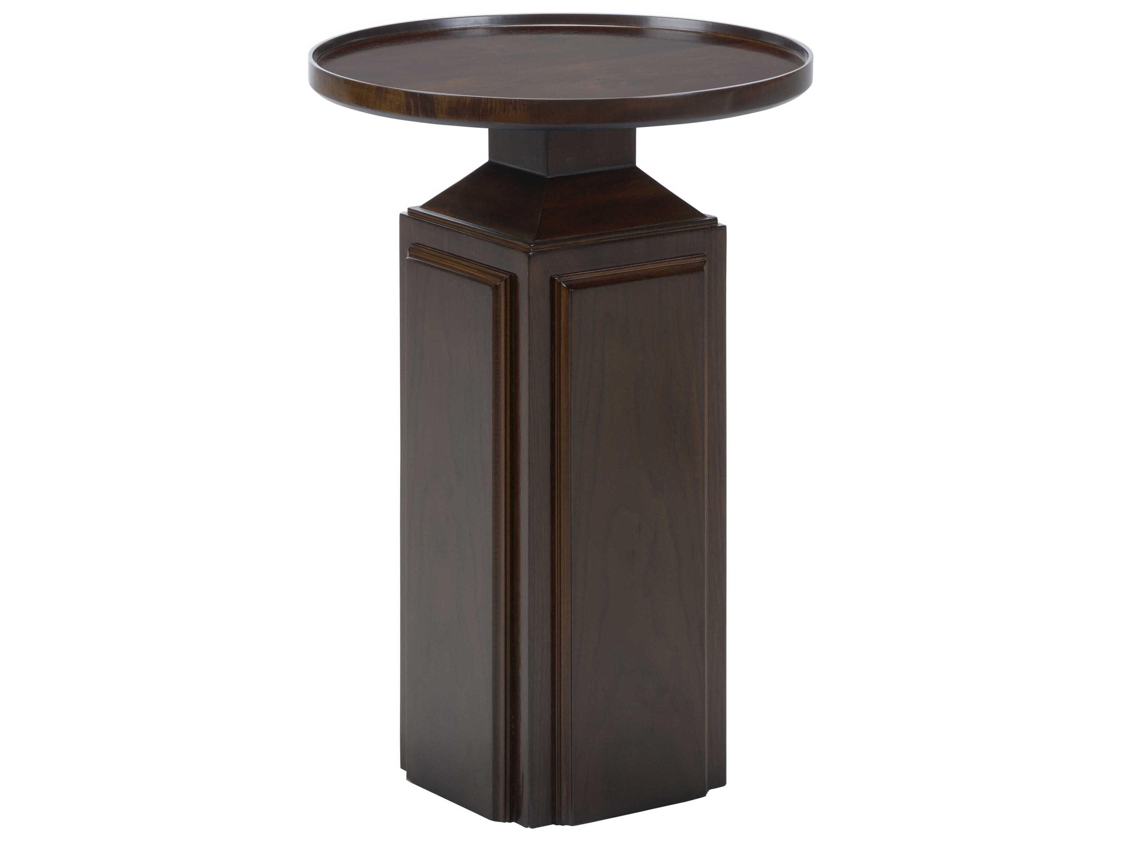 Wildwood Spot On! Round Wood Walnut End Table