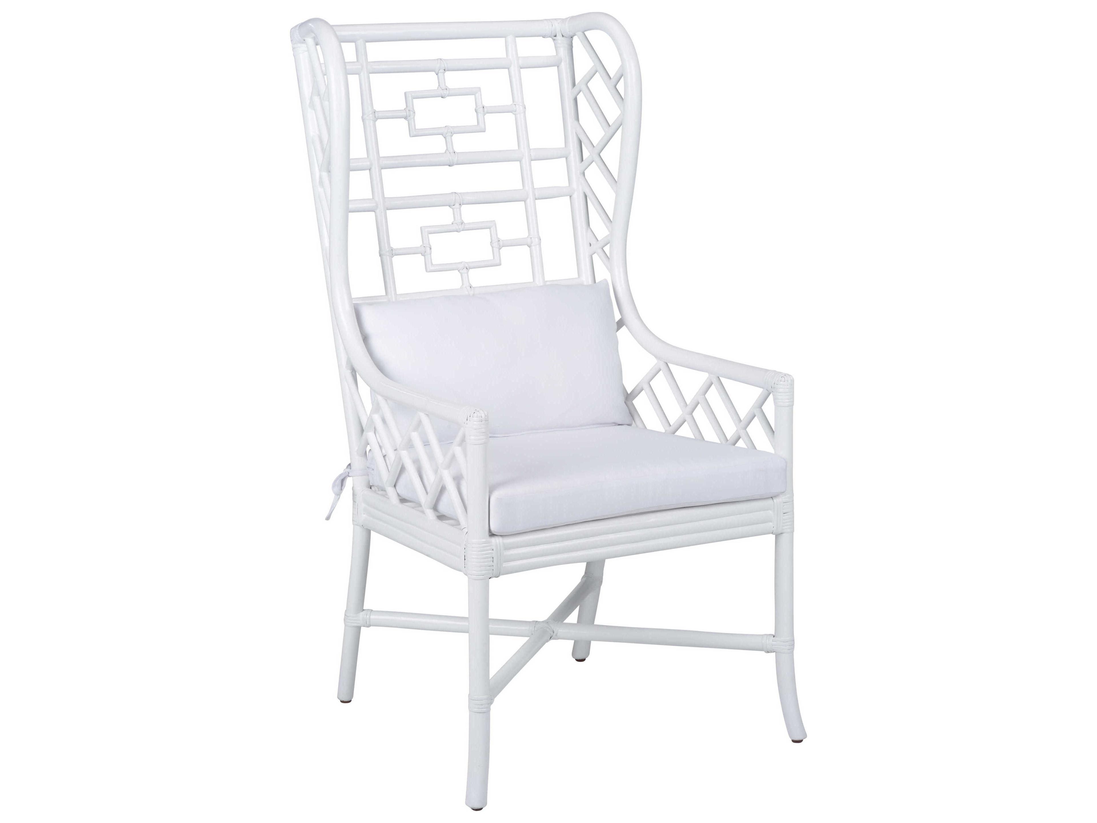 Gwyneth White Fabric Accent Chair