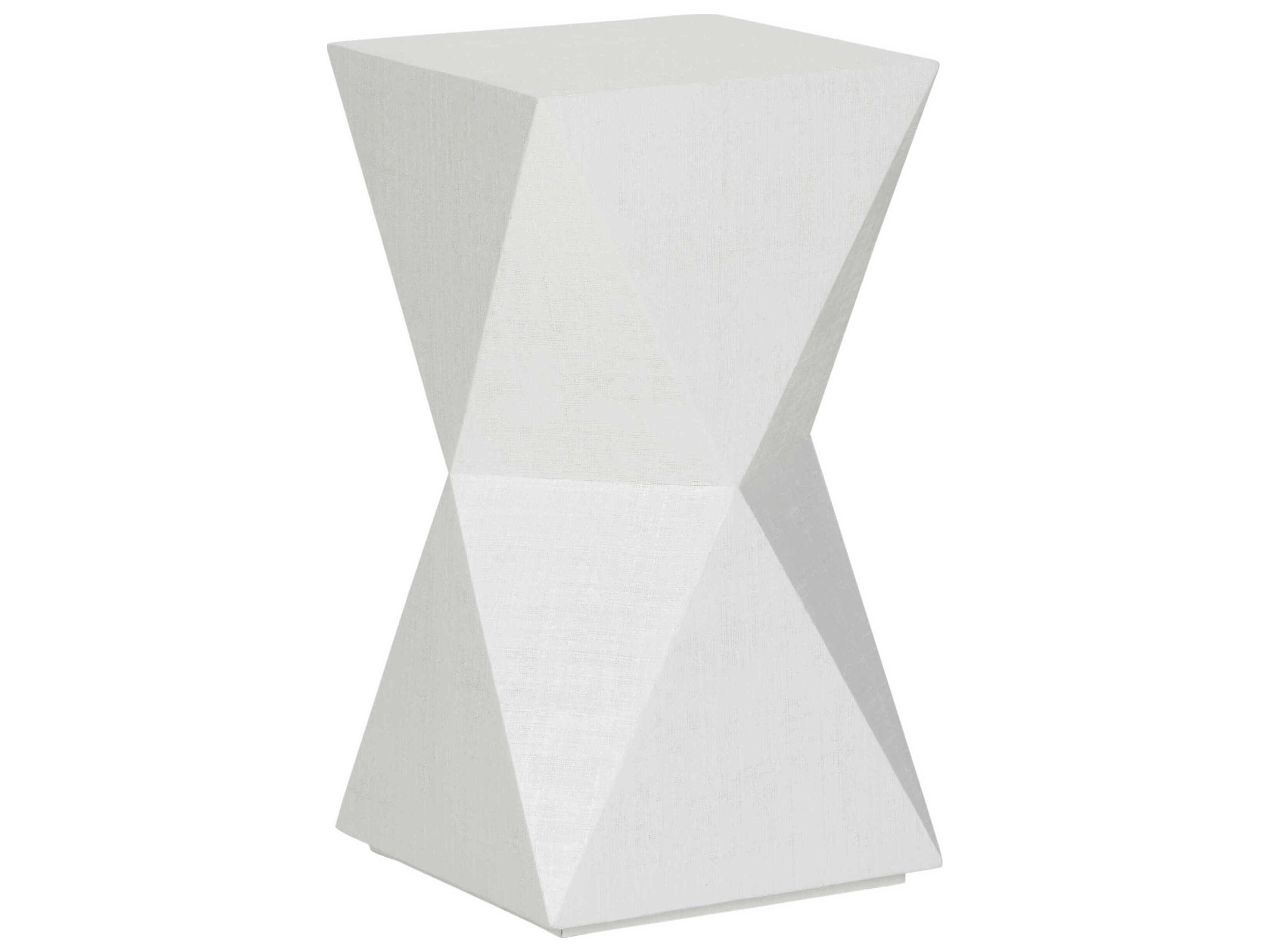 Wildwood Stravos Spot Square Wood White End Table