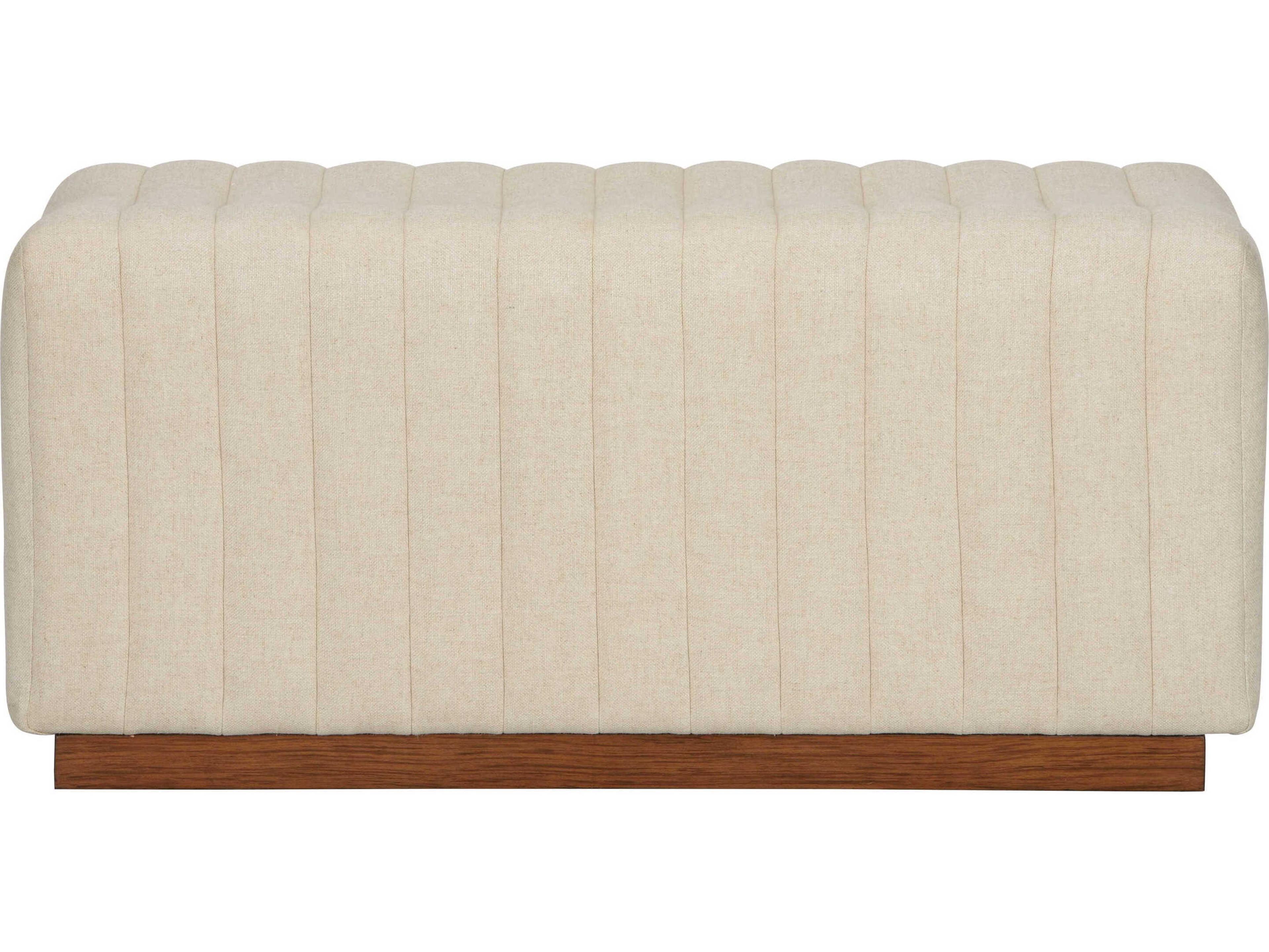 Wildwood Piano Natural Beige Upholstered Accent Bench