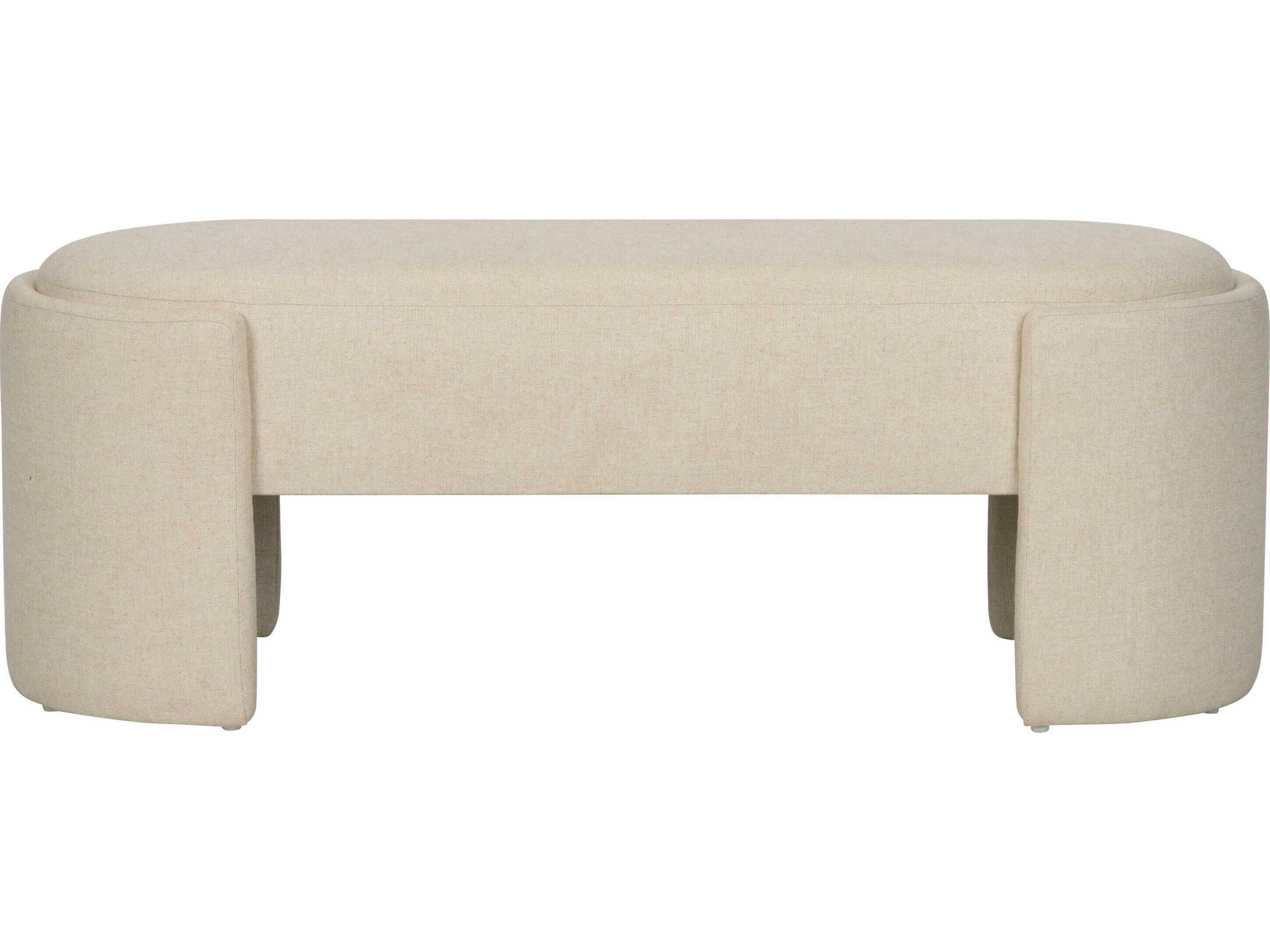 Wildwood Prix Natural Beige Upholstered Accent Bench