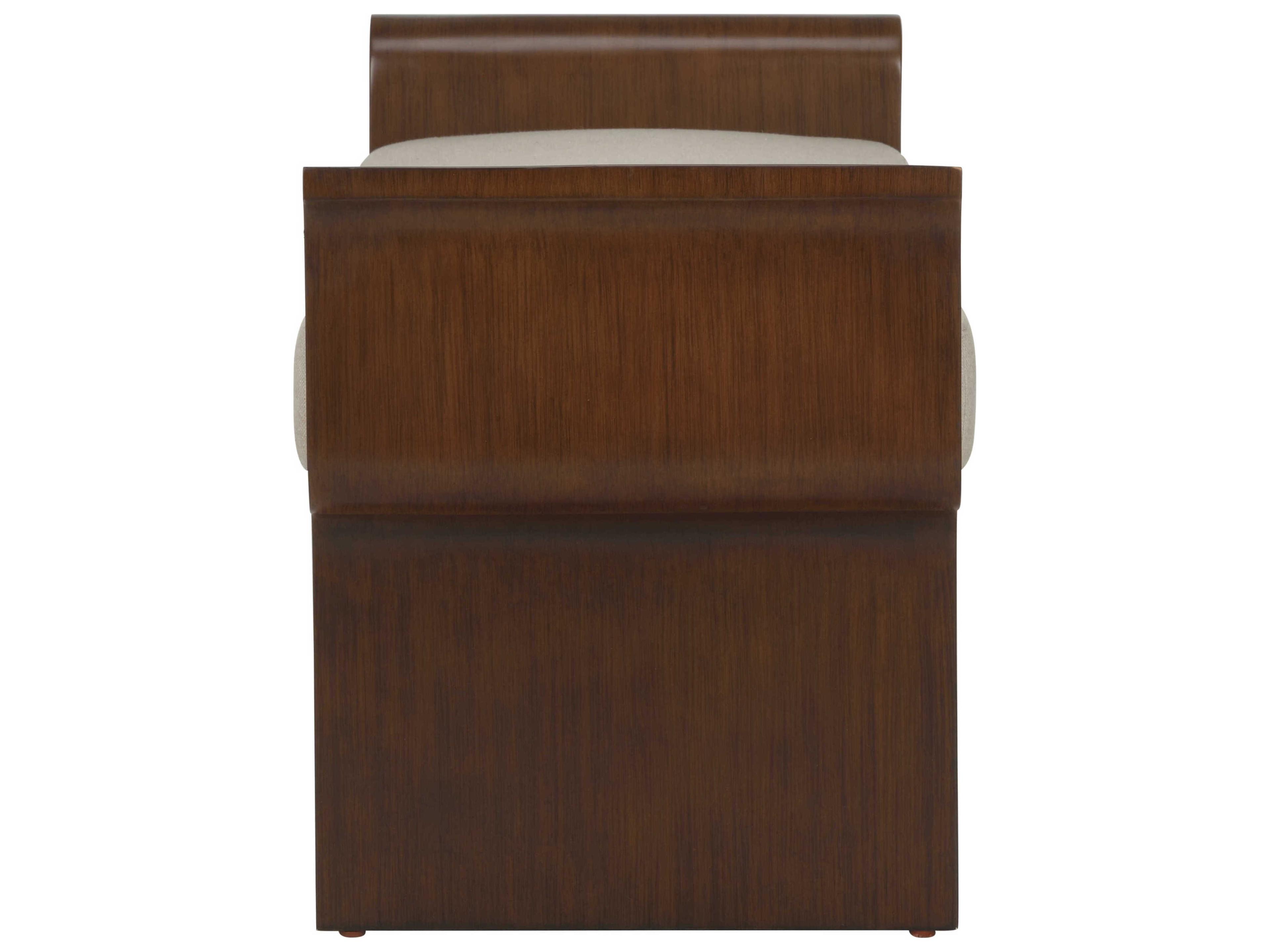 Wildwood Ando Natural Brown Upholstered Accent Bench