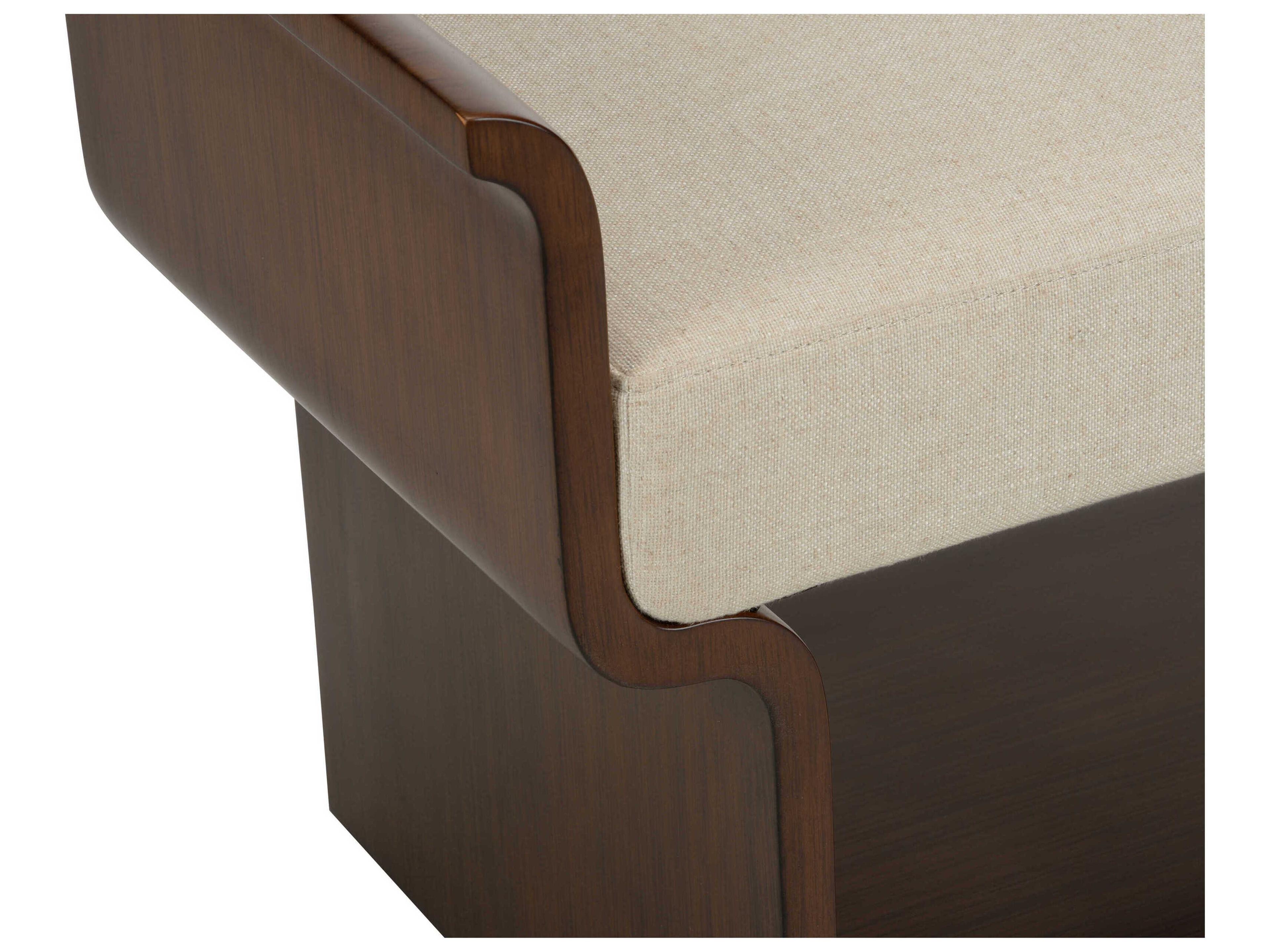 Wildwood Ando Natural Brown Upholstered Accent Bench
