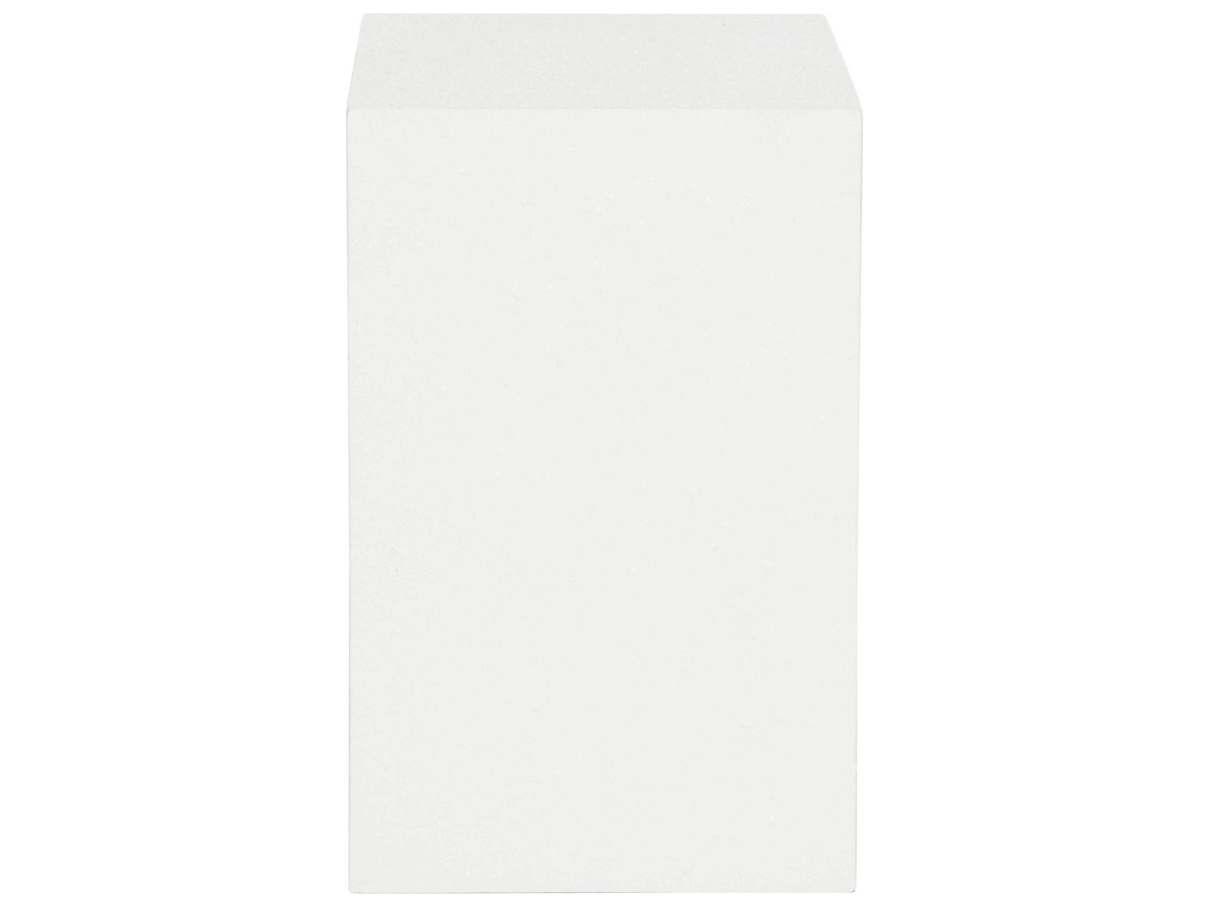 Wildwood Arcade Rectangular White Gesso End Table