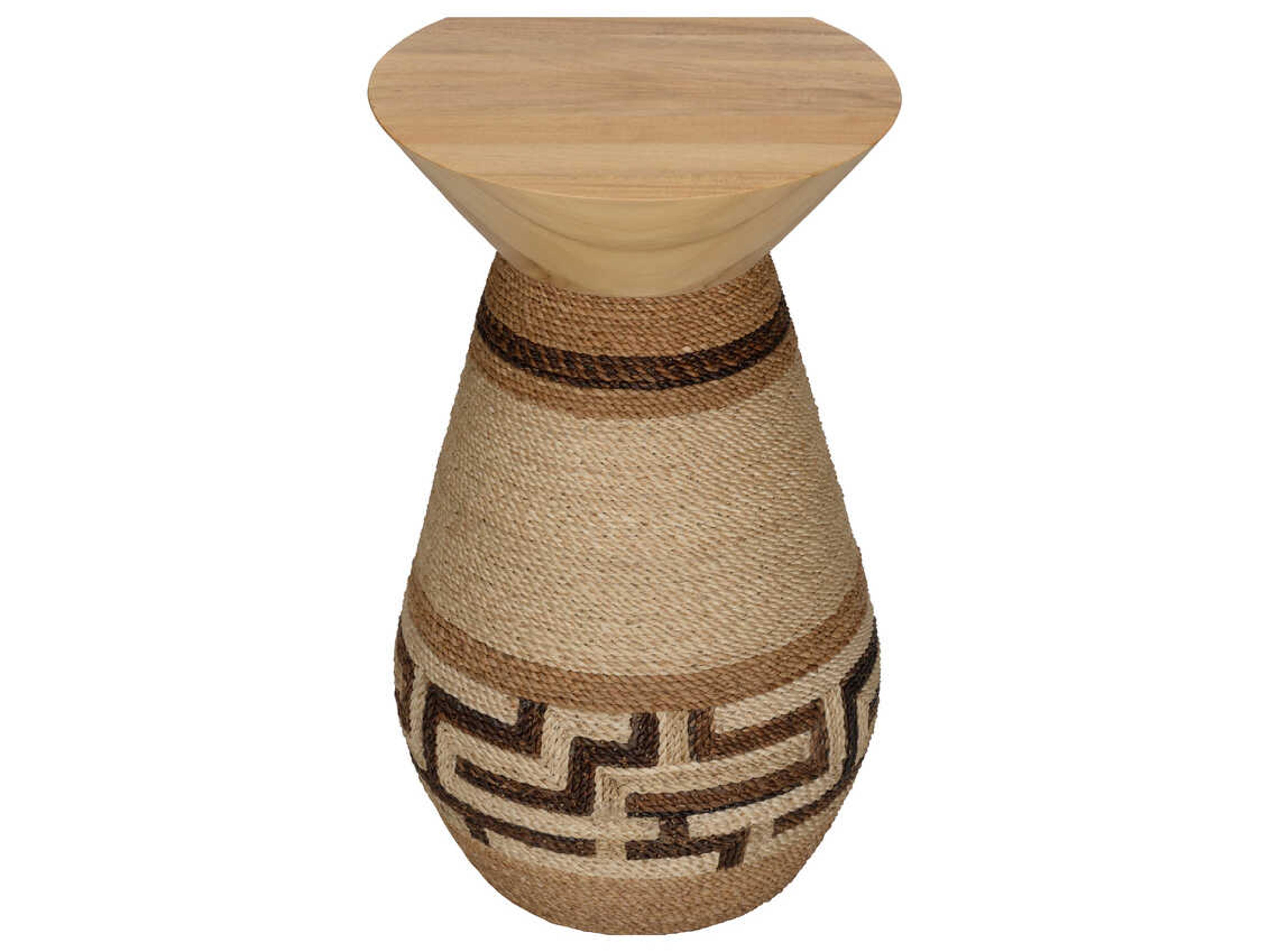 Wildwood Calusa Round Wood Brown End Table