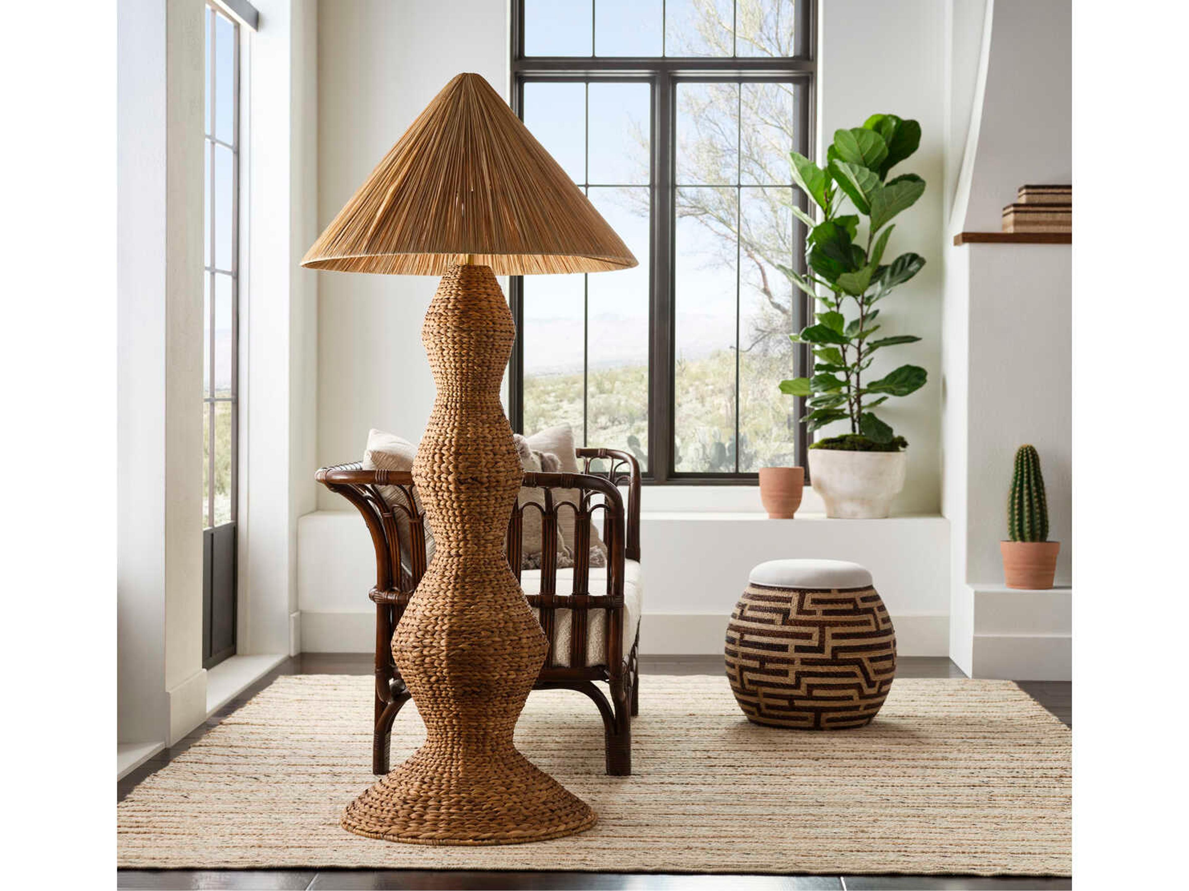 Wildwood Calusa Brown Upholstered Accent Stool