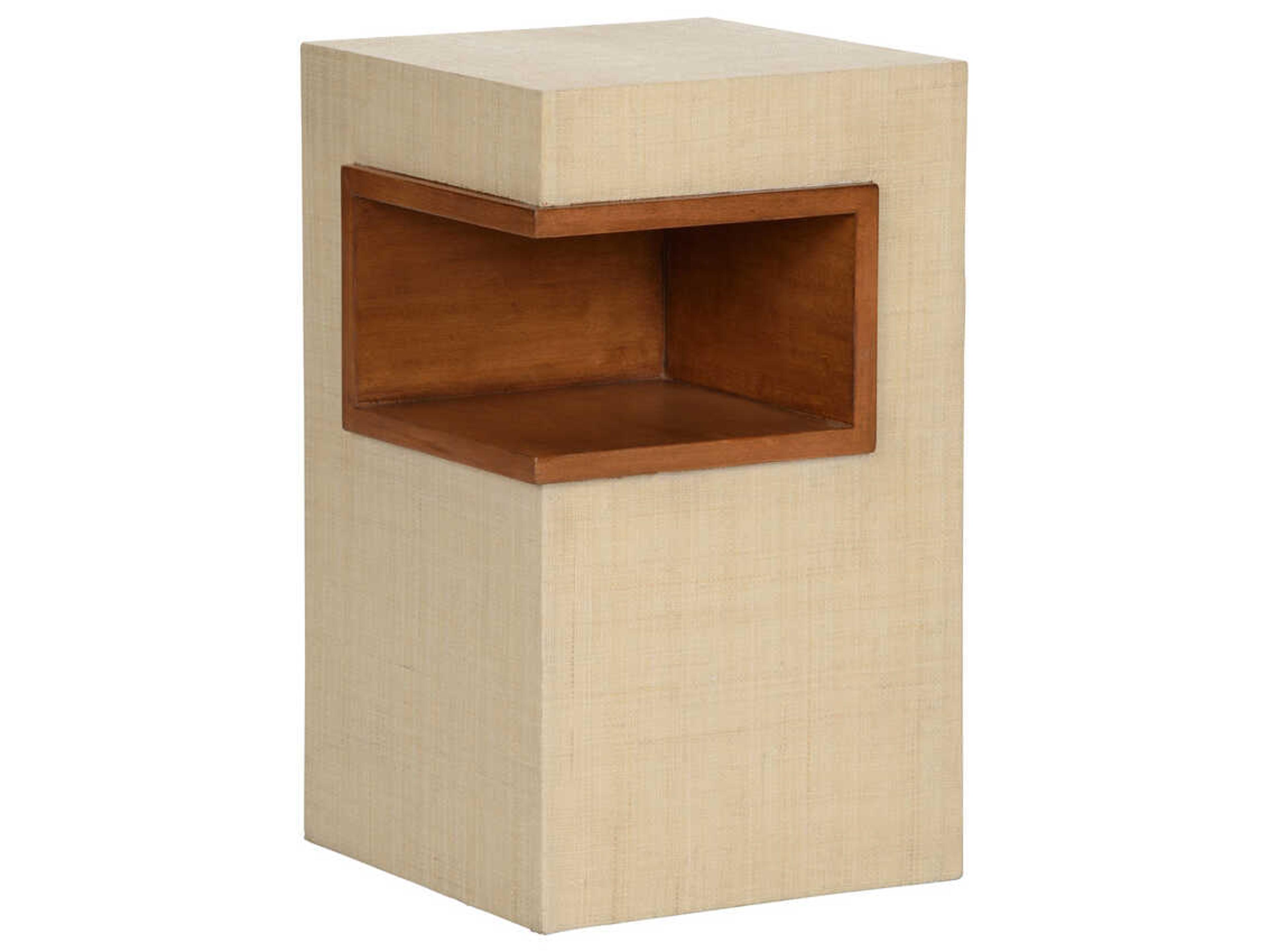 Book Nook Rectangular Fabric Walnut Natural End Table
