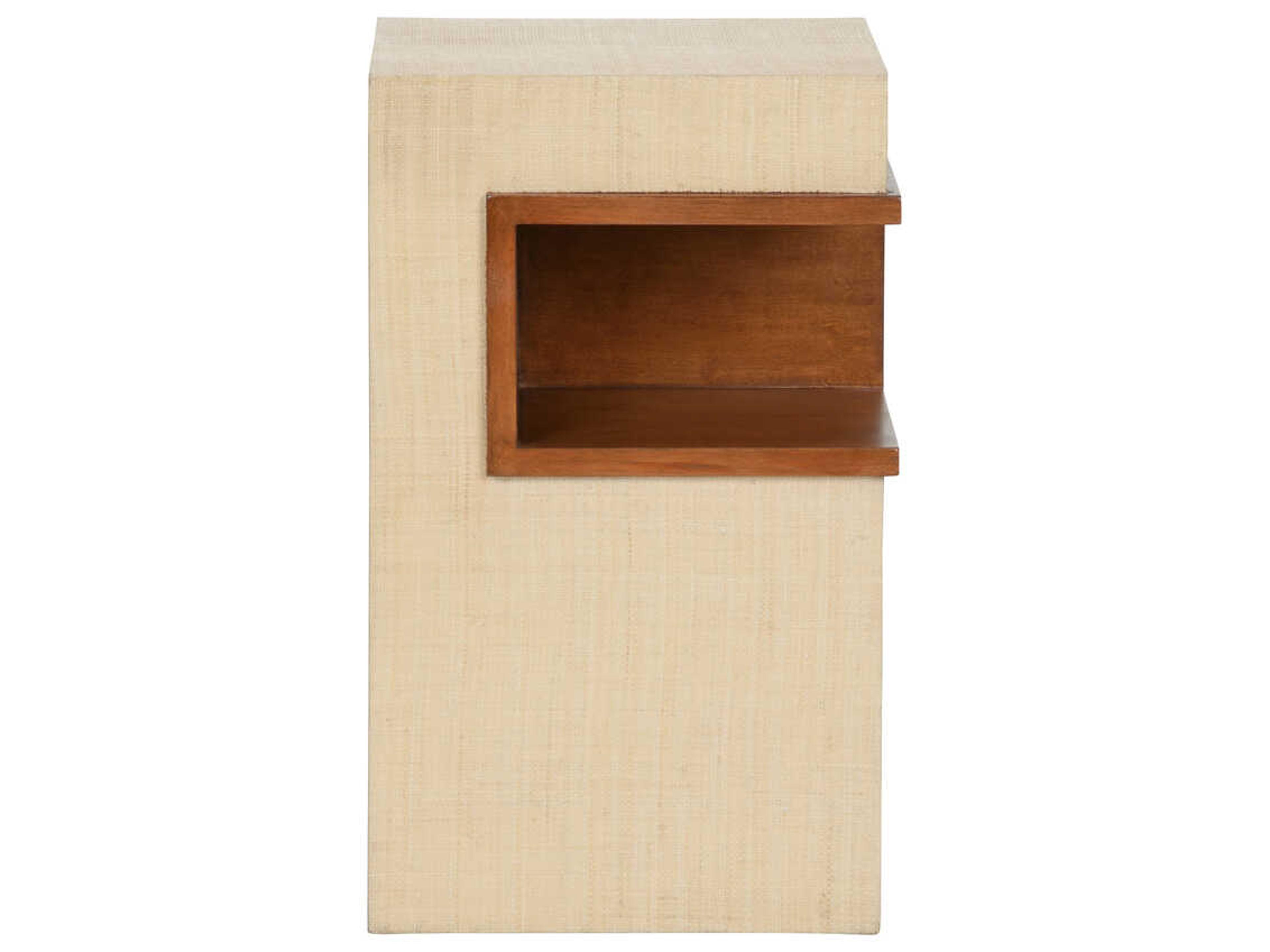 Wildwood Book Nook Rectangular Fabric Walnut Natural End Table
