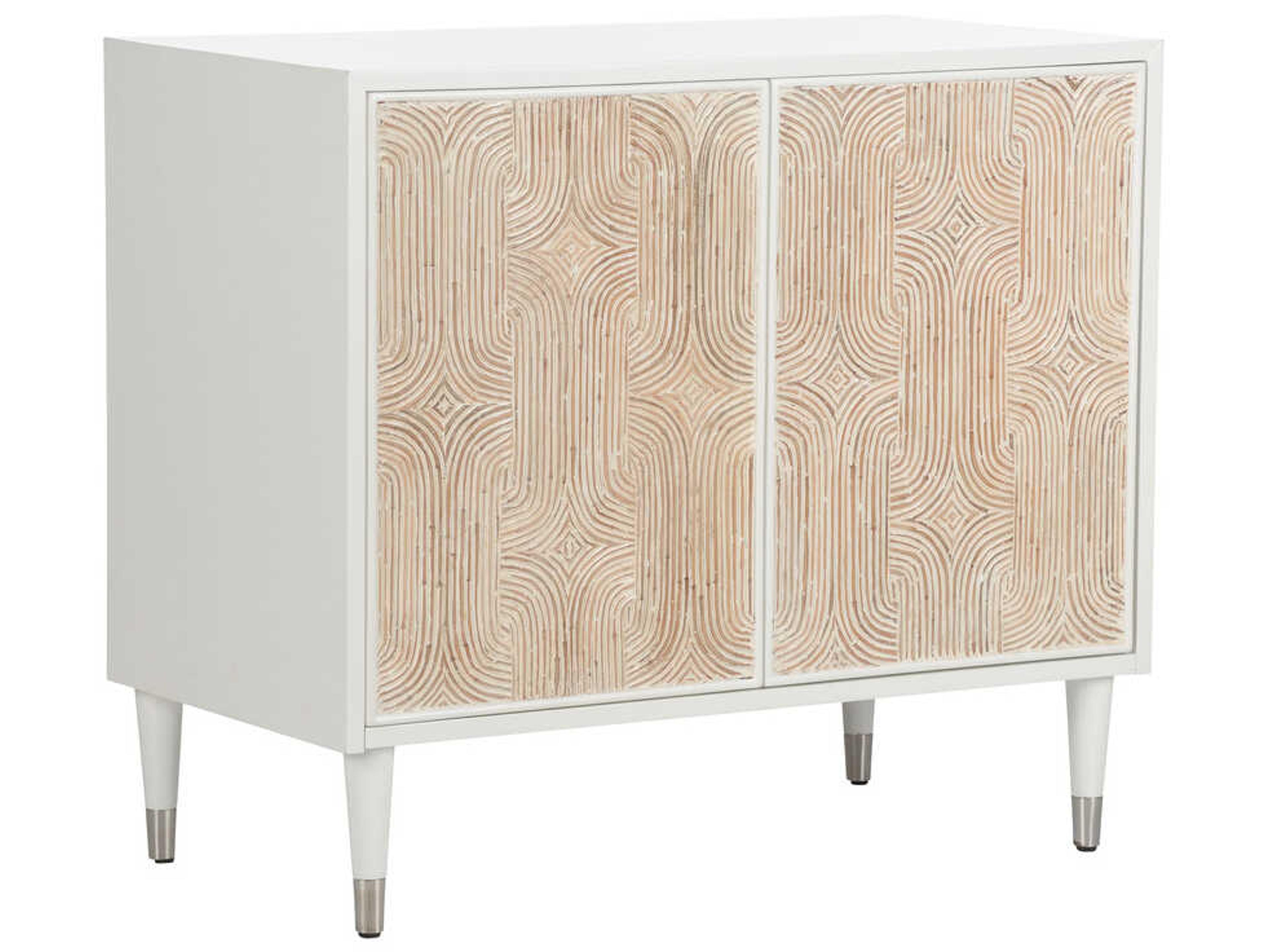 Huli White Solid Wood Accent Chest