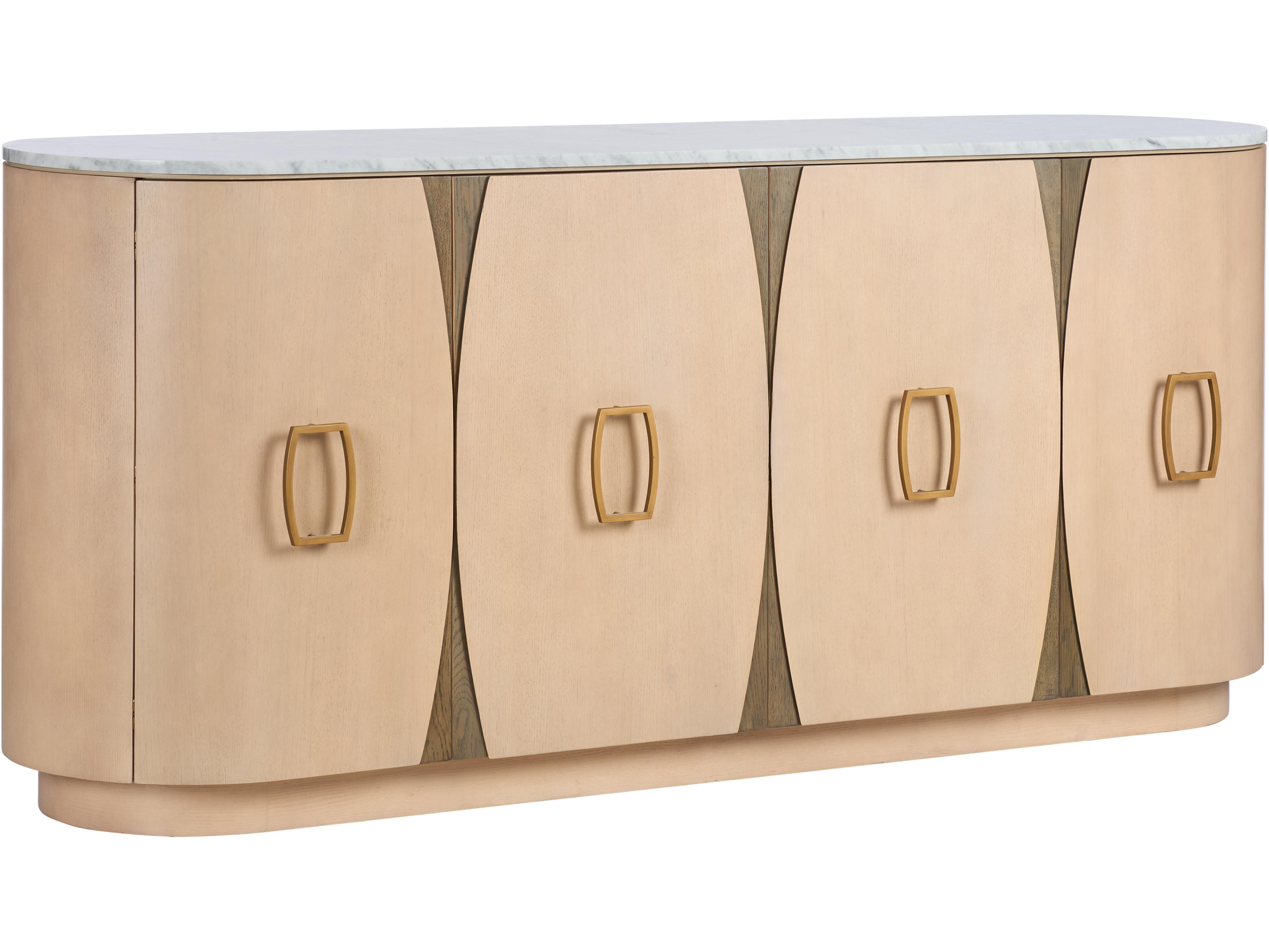 78" Oak Natural White Sideboard