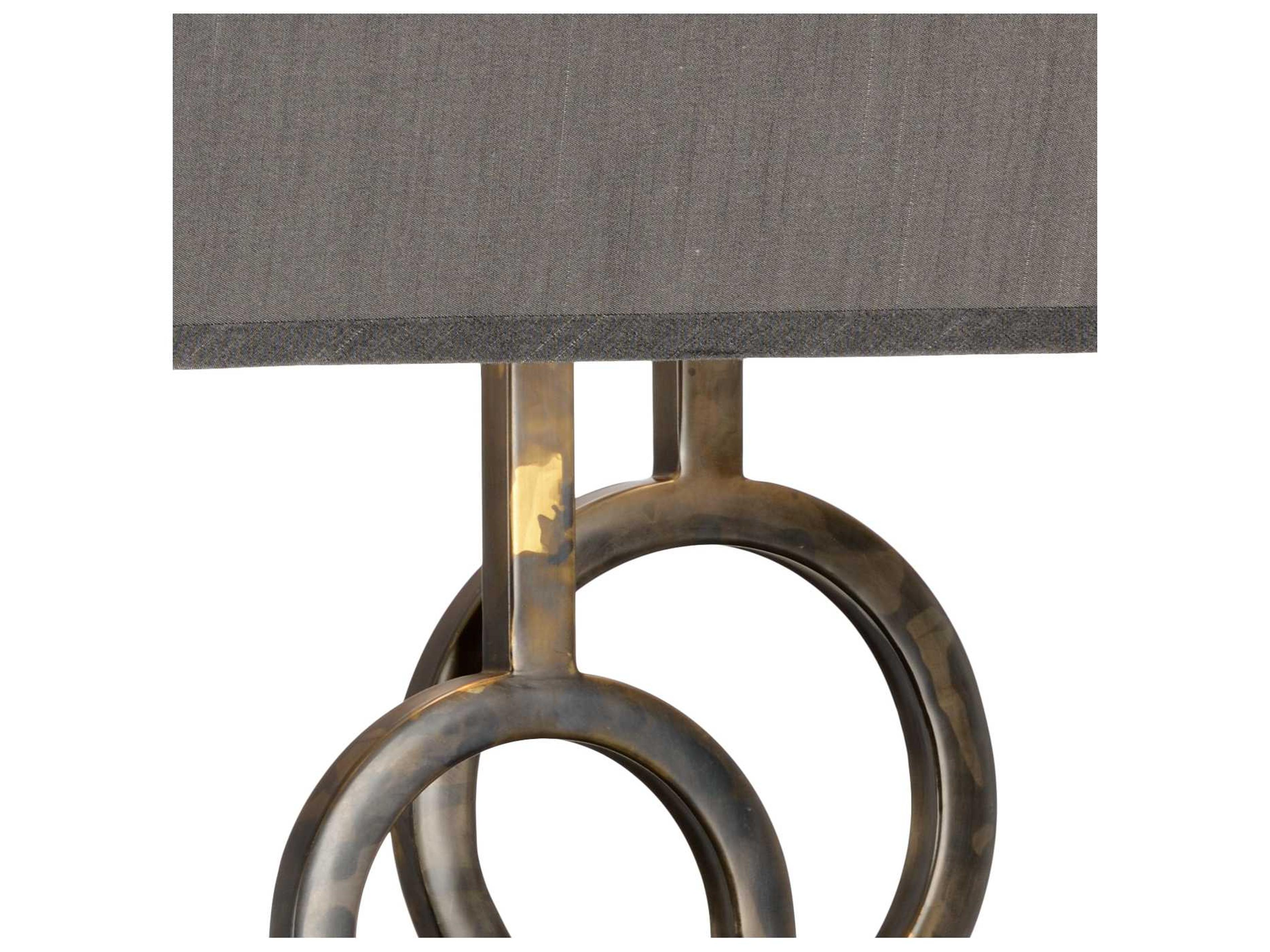 Wildwood Tootsie Scorched Bronze Charcoal Gray Silkette Buffet Lamp