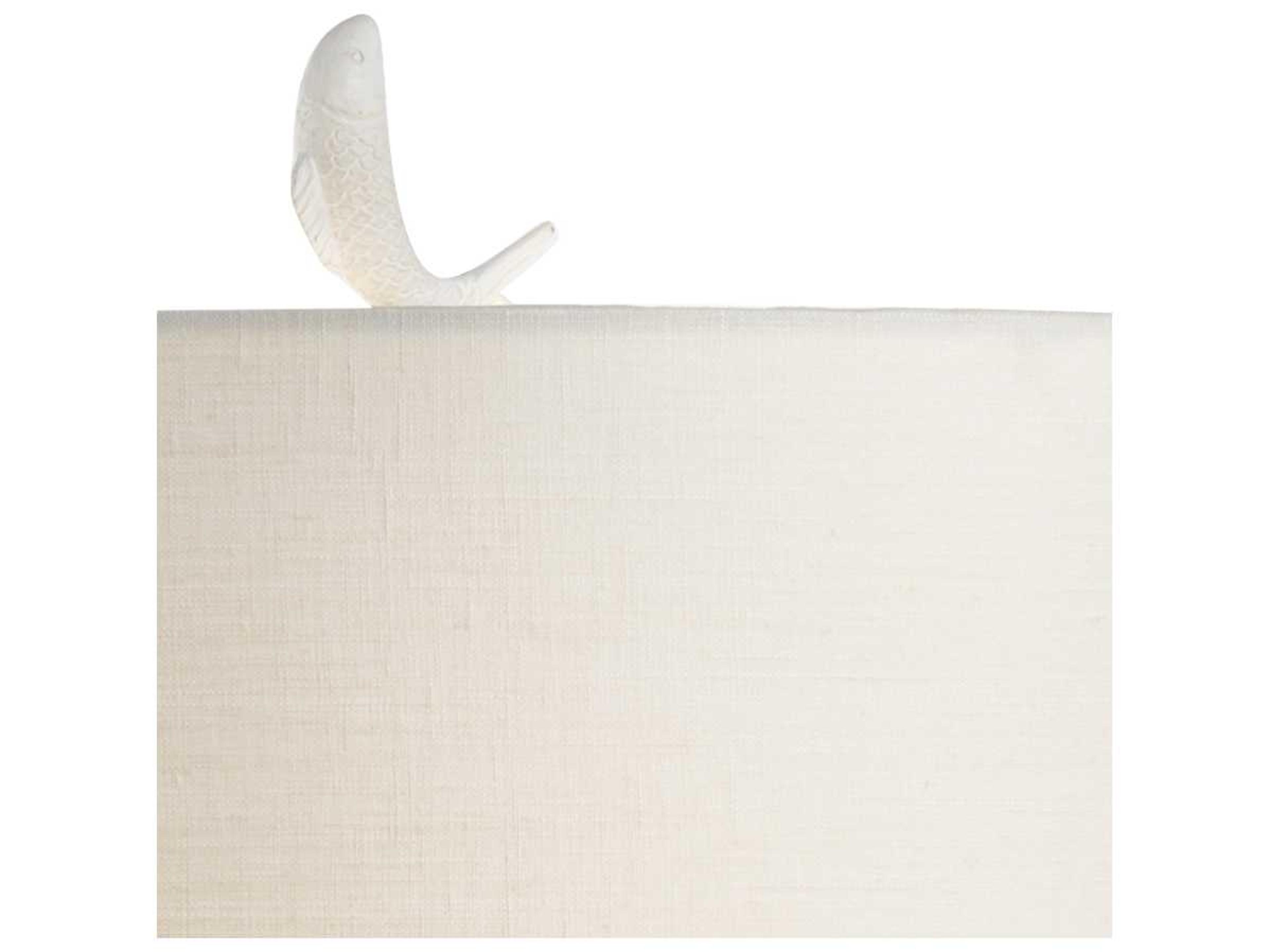Wildwood Crane Matte White Off Linen Gold Buffet Lamp